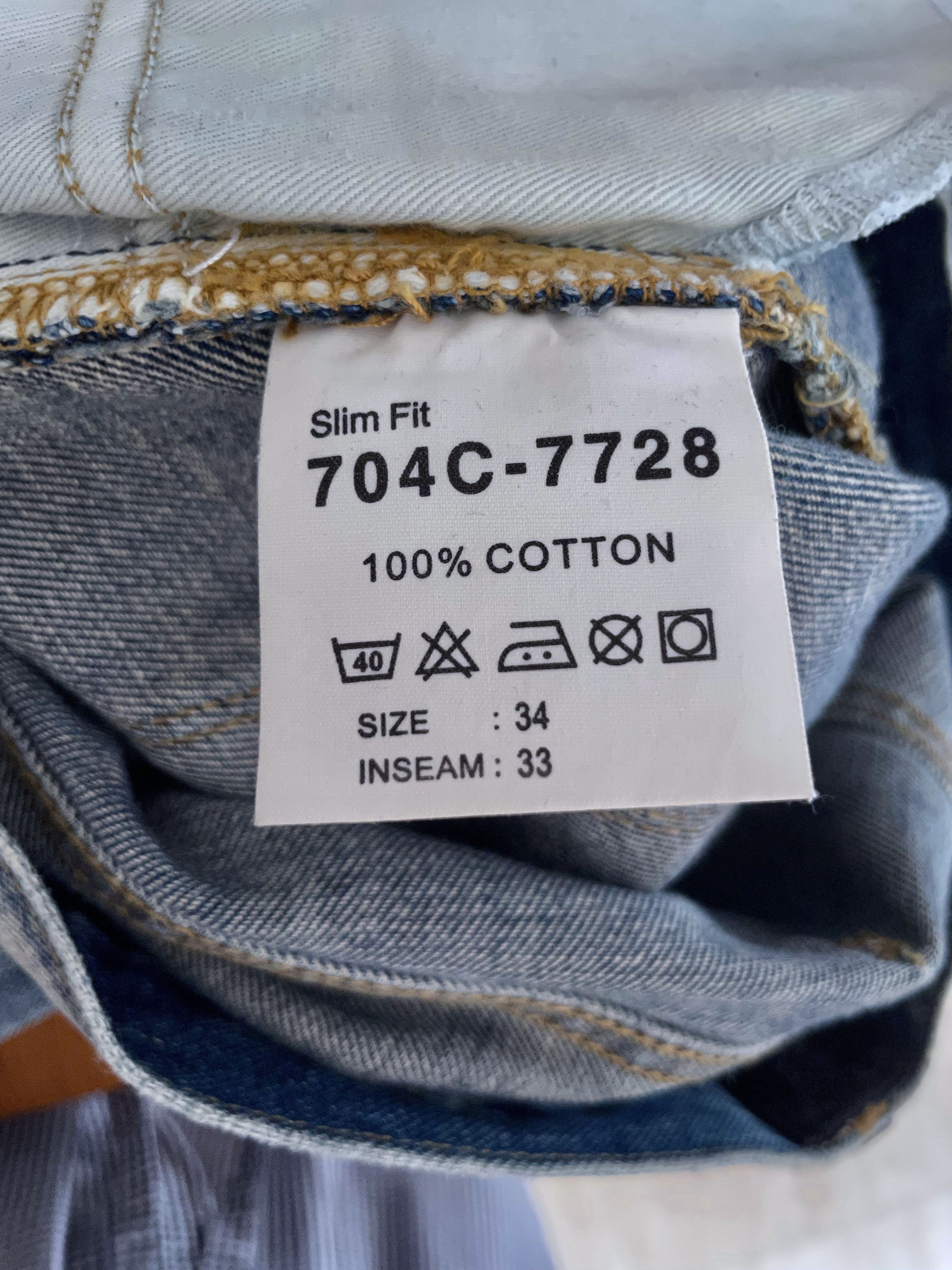 Lee WASHED INDIGO DISTRESSED DENIM LIMITED EDITION Size US 34 / EU 50 - 15 Thumbnail