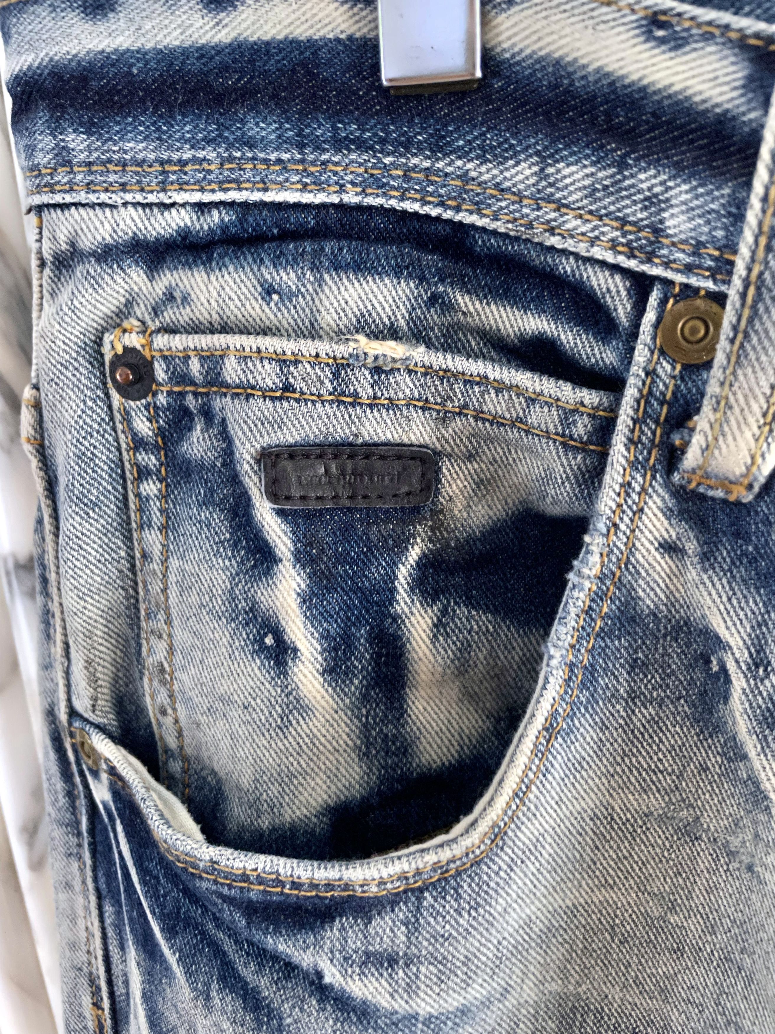 Lee WASHED INDIGO DISTRESSED DENIM LIMITED EDITION Size US 34 / EU 50 - 4 Thumbnail