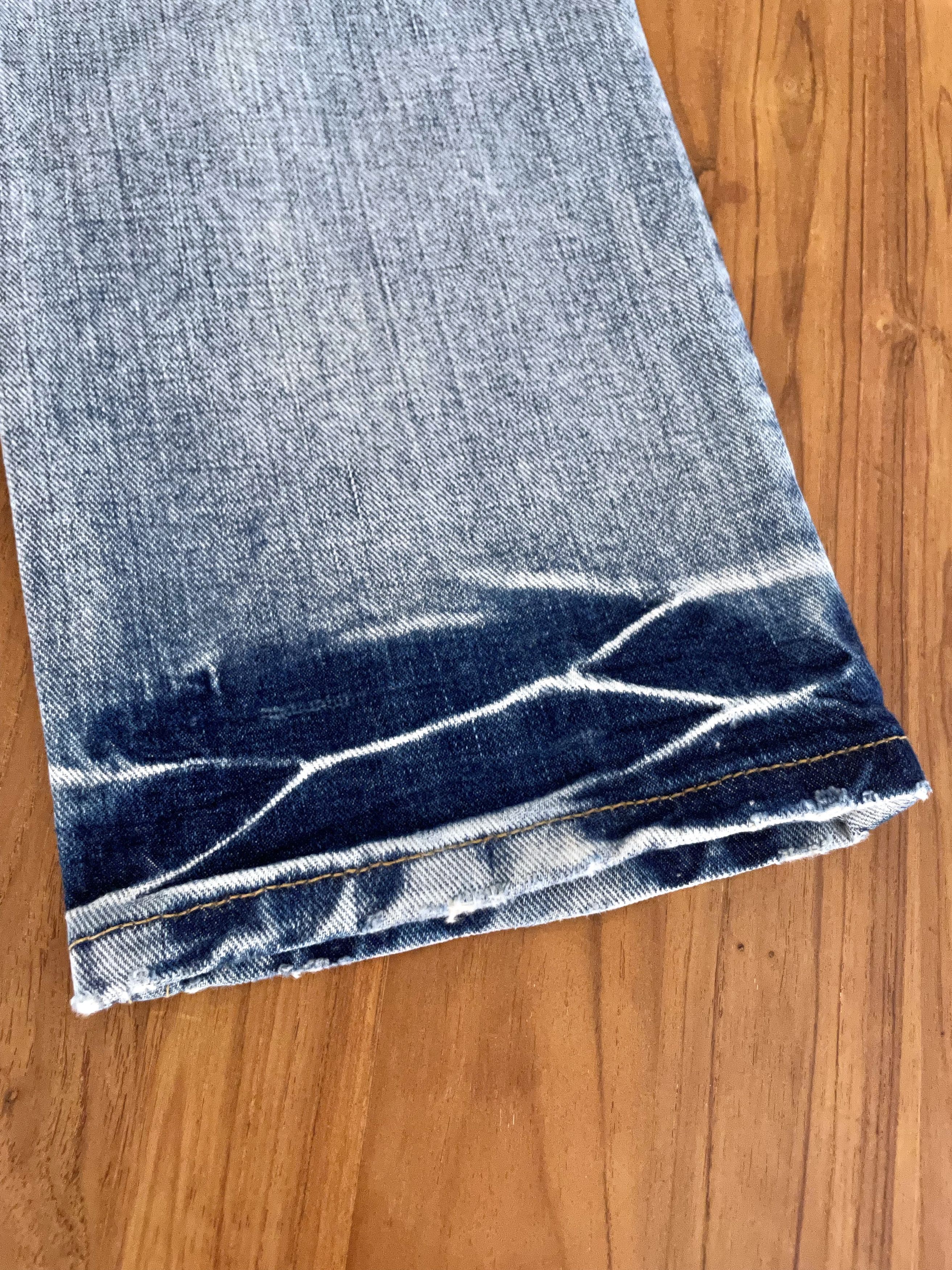 Lee WASHED INDIGO DISTRESSED DENIM LIMITED EDITION Size US 34 / EU 50 - 12 Thumbnail