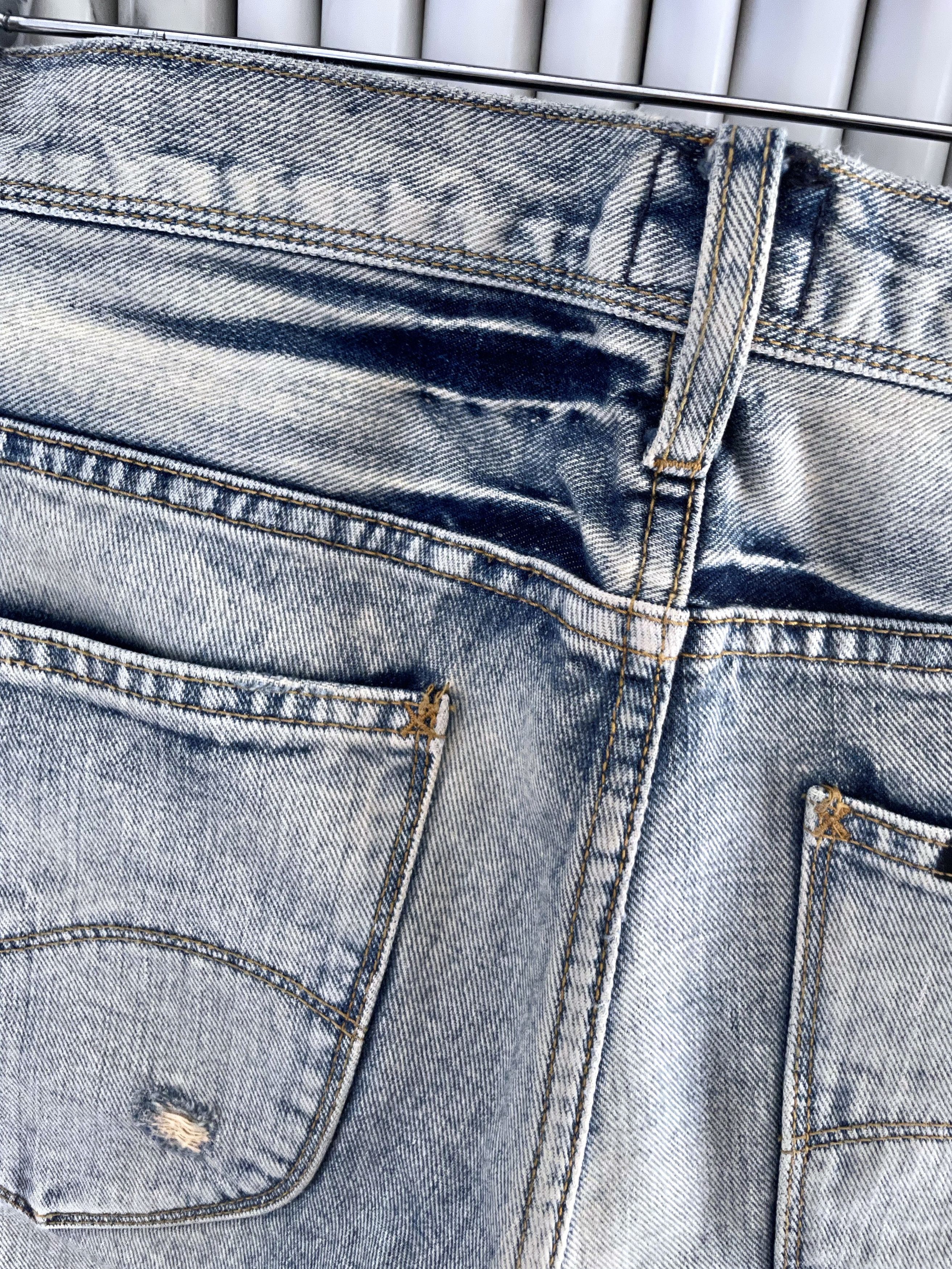 Lee WASHED INDIGO DISTRESSED DENIM LIMITED EDITION Size US 34 / EU 50 - 9 Thumbnail