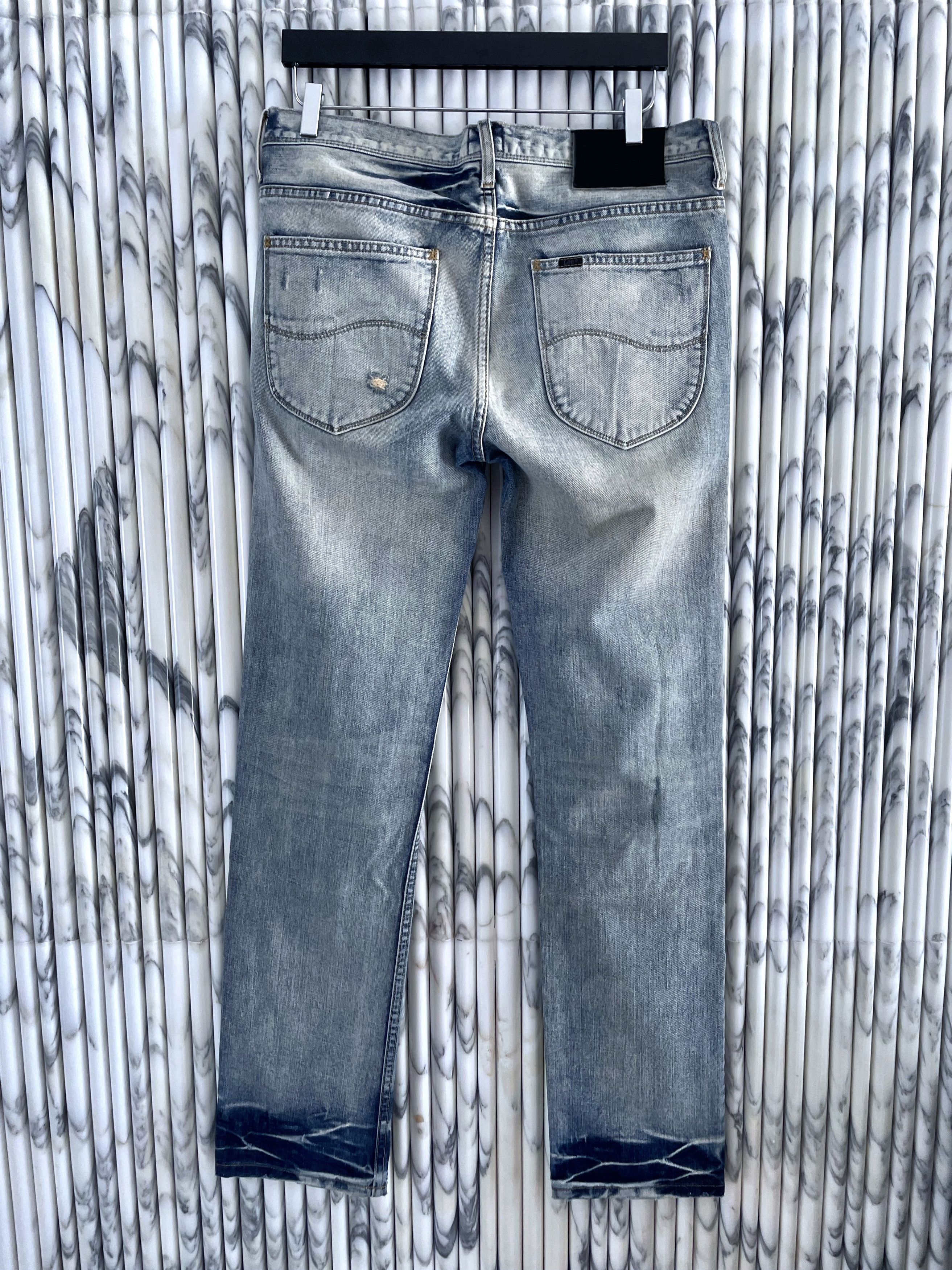 Lee WASHED INDIGO DISTRESSED DENIM LIMITED EDITION Size US 34 / EU 50 - 8 Thumbnail