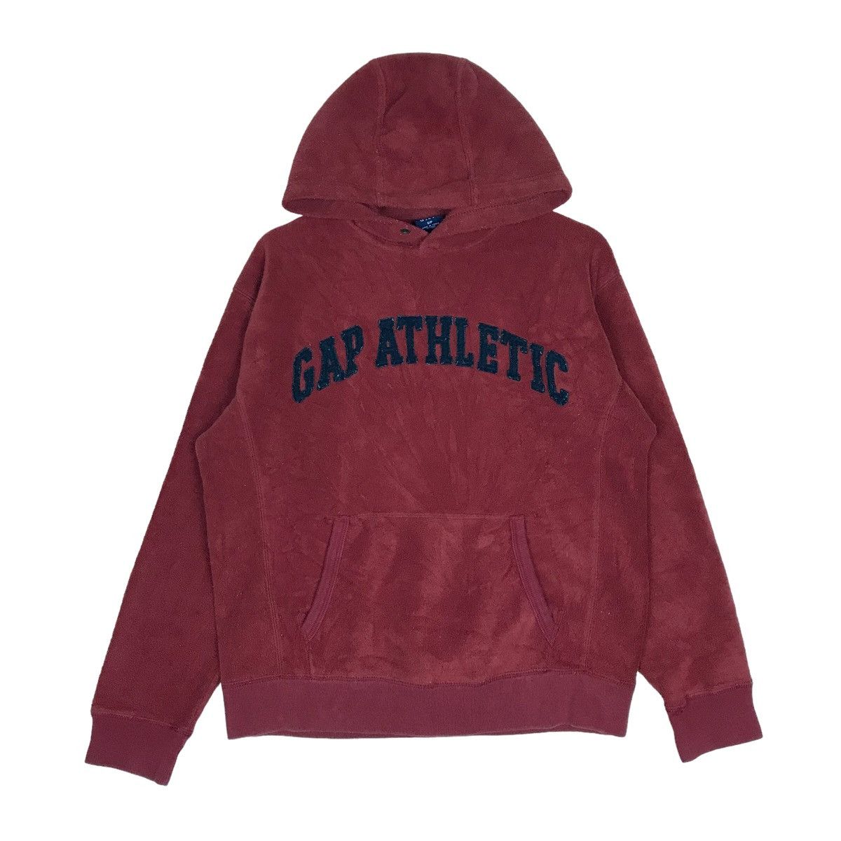 Vintage 90s GAP ATHLETIC Fleece Hoodie Pullover Sweatshirt
