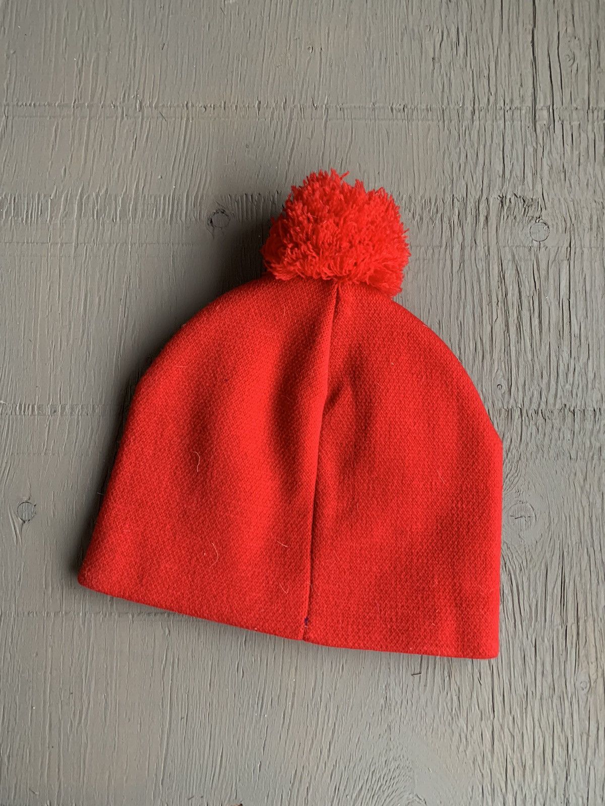 Vintage Vintage Rosignol Red Pom Pom Skully Beanie Ski Brand Toque Size ONE SIZE - 3 Thumbnail