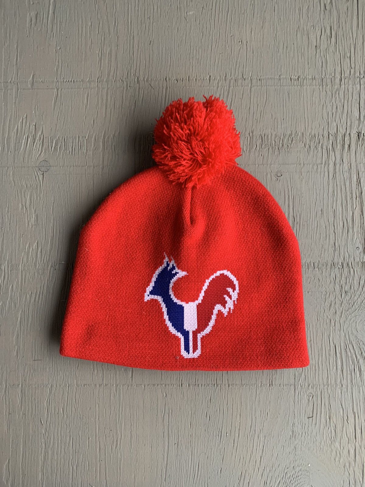Vintage Vintage Rosignol Red Pom Pom Skully Beanie Ski Brand Toque Size ONE SIZE - 2 Thumbnail