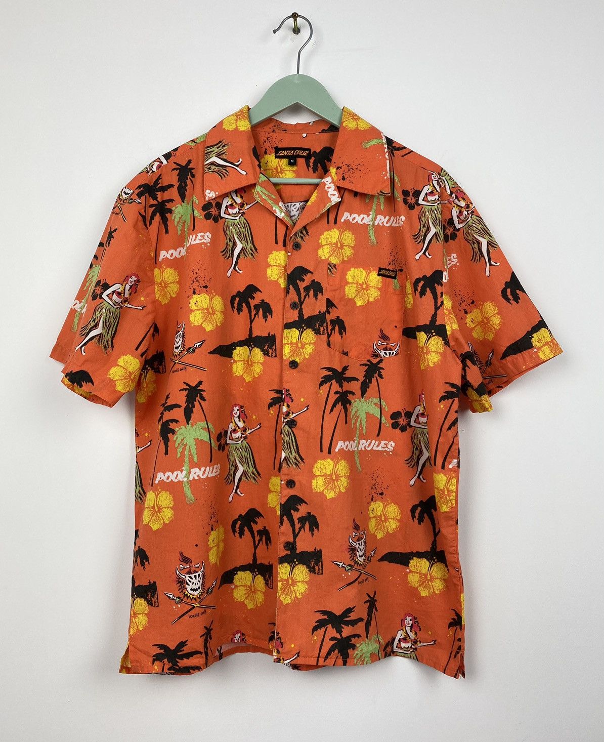 Santa Cruz Skateboards Vintage Santa Cruz Hawaiian Print Shirt Billabong Mambo Size US M / EU 48-50 / 2 - 1 Thumbnail