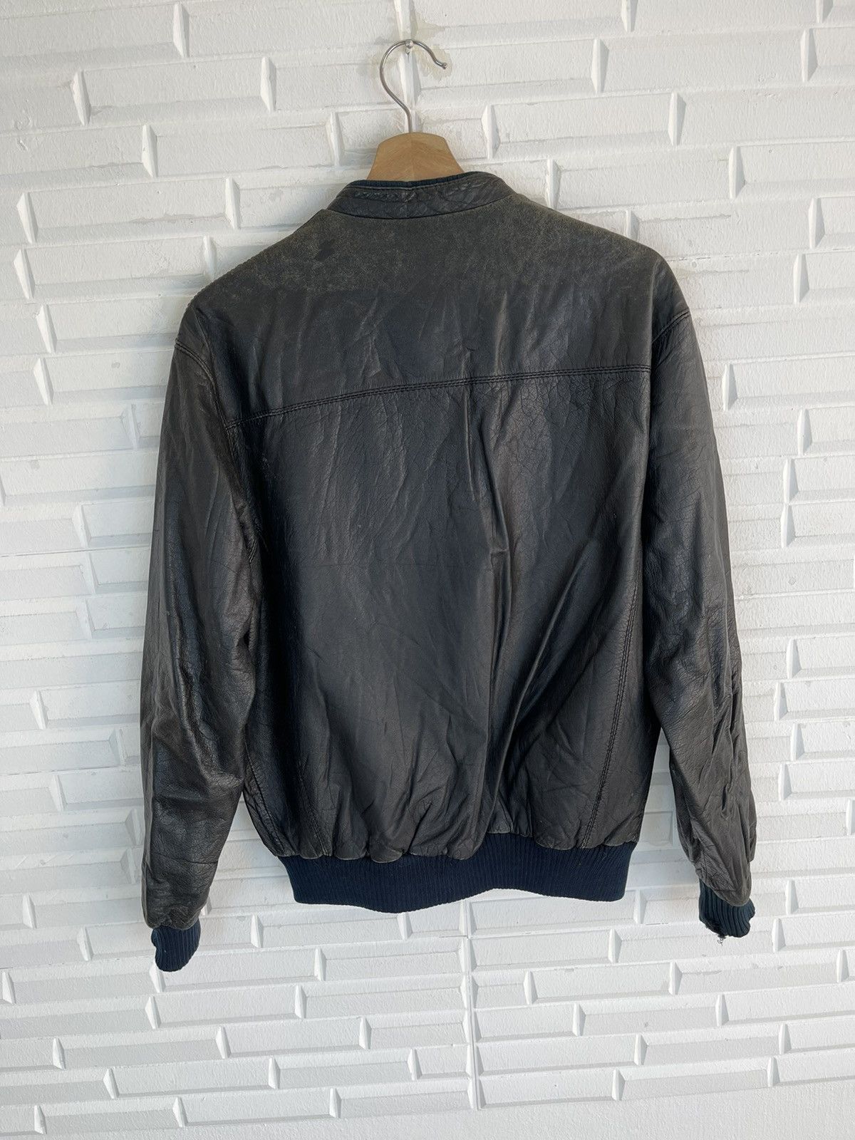 Genuine Leather × Vintage Vintage BLACK REAL COWHIDE JACKET STREETWEAR Size US L / EU 52-54 / 3 - 3 Thumbnail