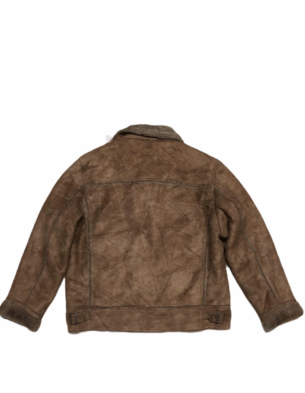 Branded Leather × Japanese Brand Winter Faux Fur Shearling Leather Jacket Size US M / EU 48-50 / 2 - 5 Thumbnail