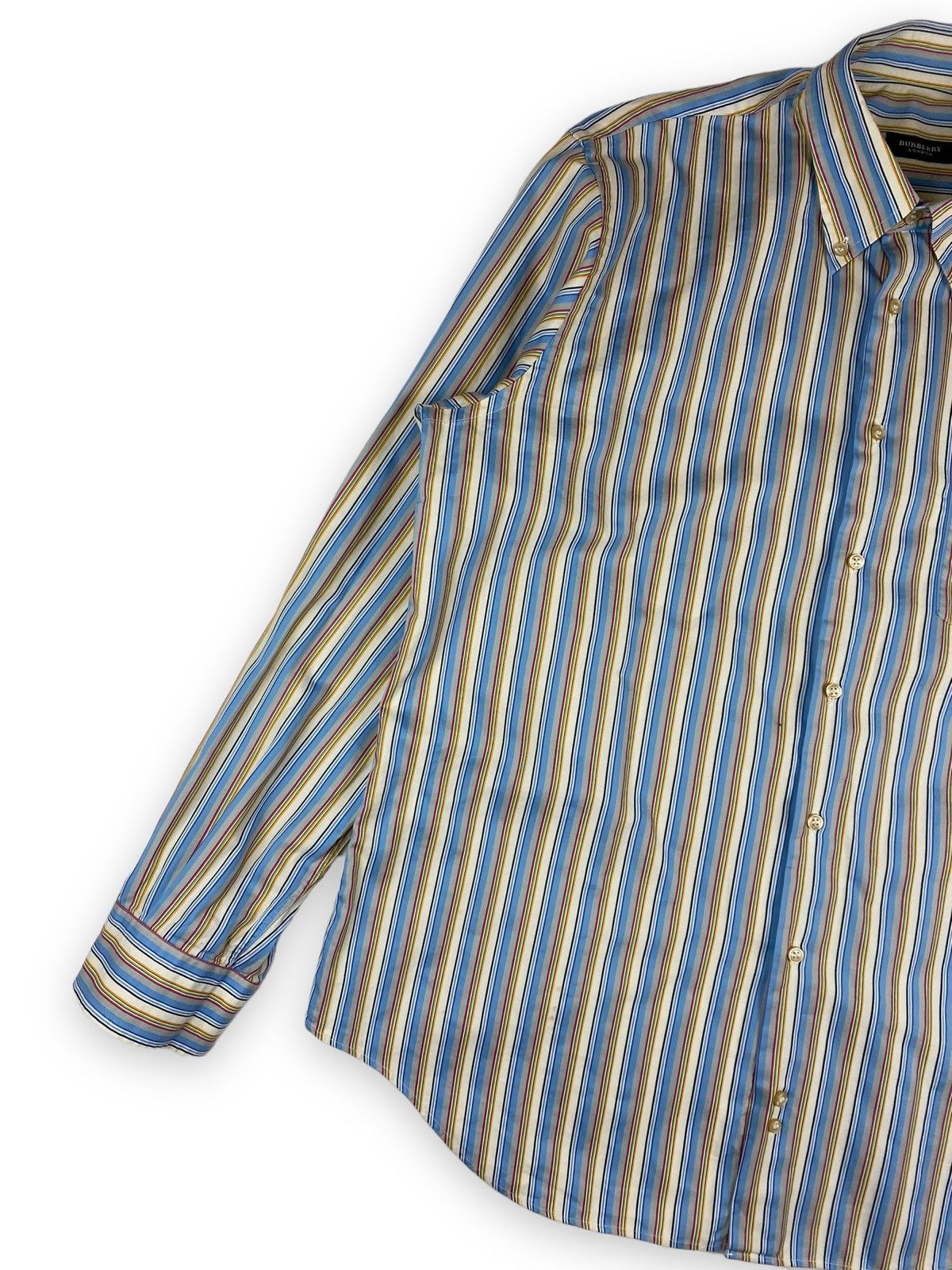 Burberry Mens Vintage Burberry London Shirt Long Sleeve Size L Size US L / EU 52-54 / 3 - 2 Thumbnail