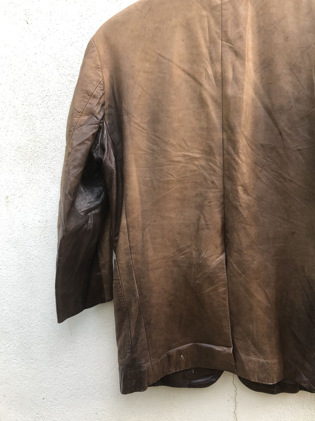 Genuine Leather Vintage Tadashi Shoji Leather Coat Size M Size US M / EU 48-50 / 2 - 4 Thumbnail
