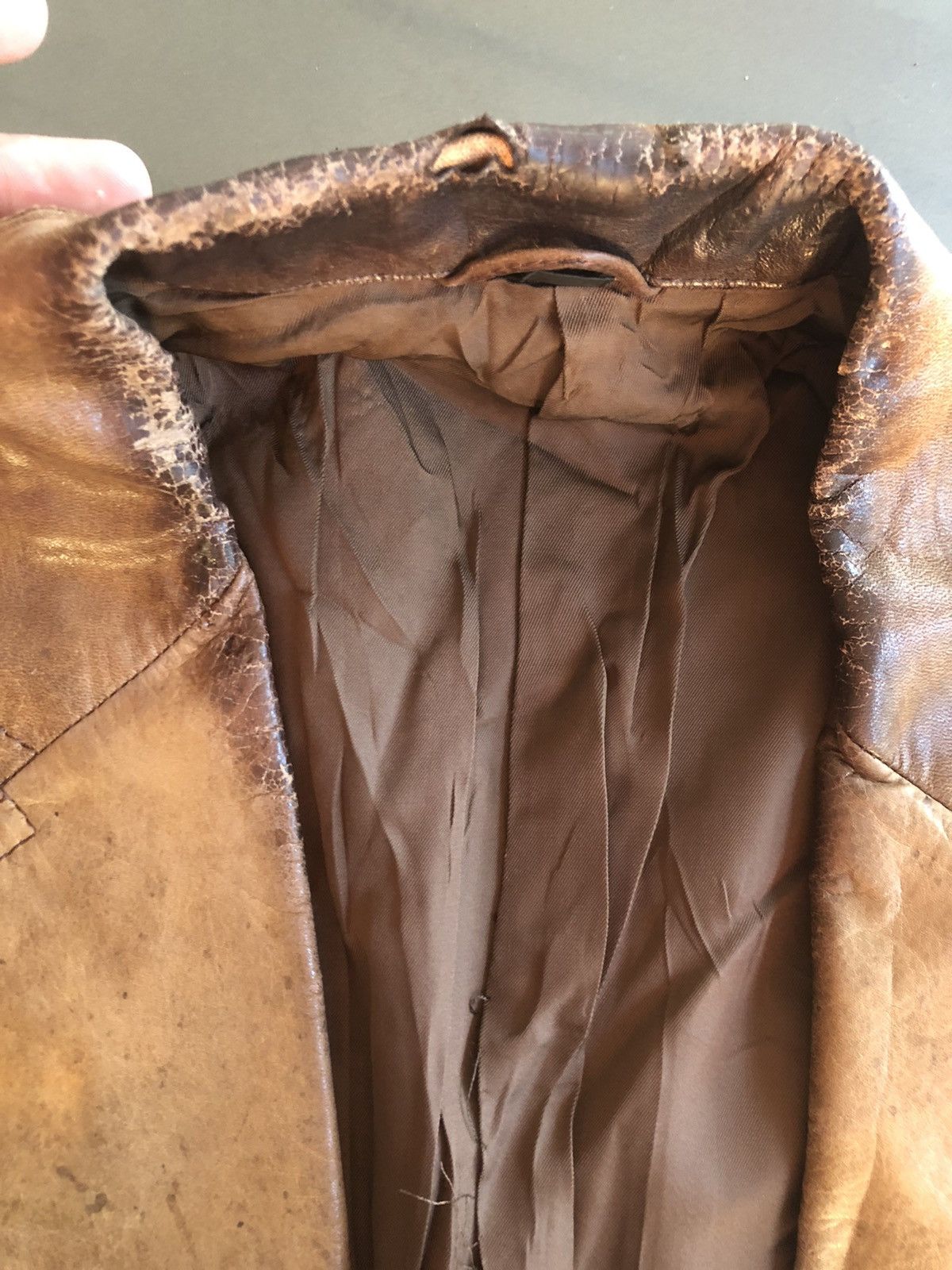 Genuine Leather Vintage Tadashi Shoji Leather Coat Size M Size US M / EU 48-50 / 2 - 7 Thumbnail