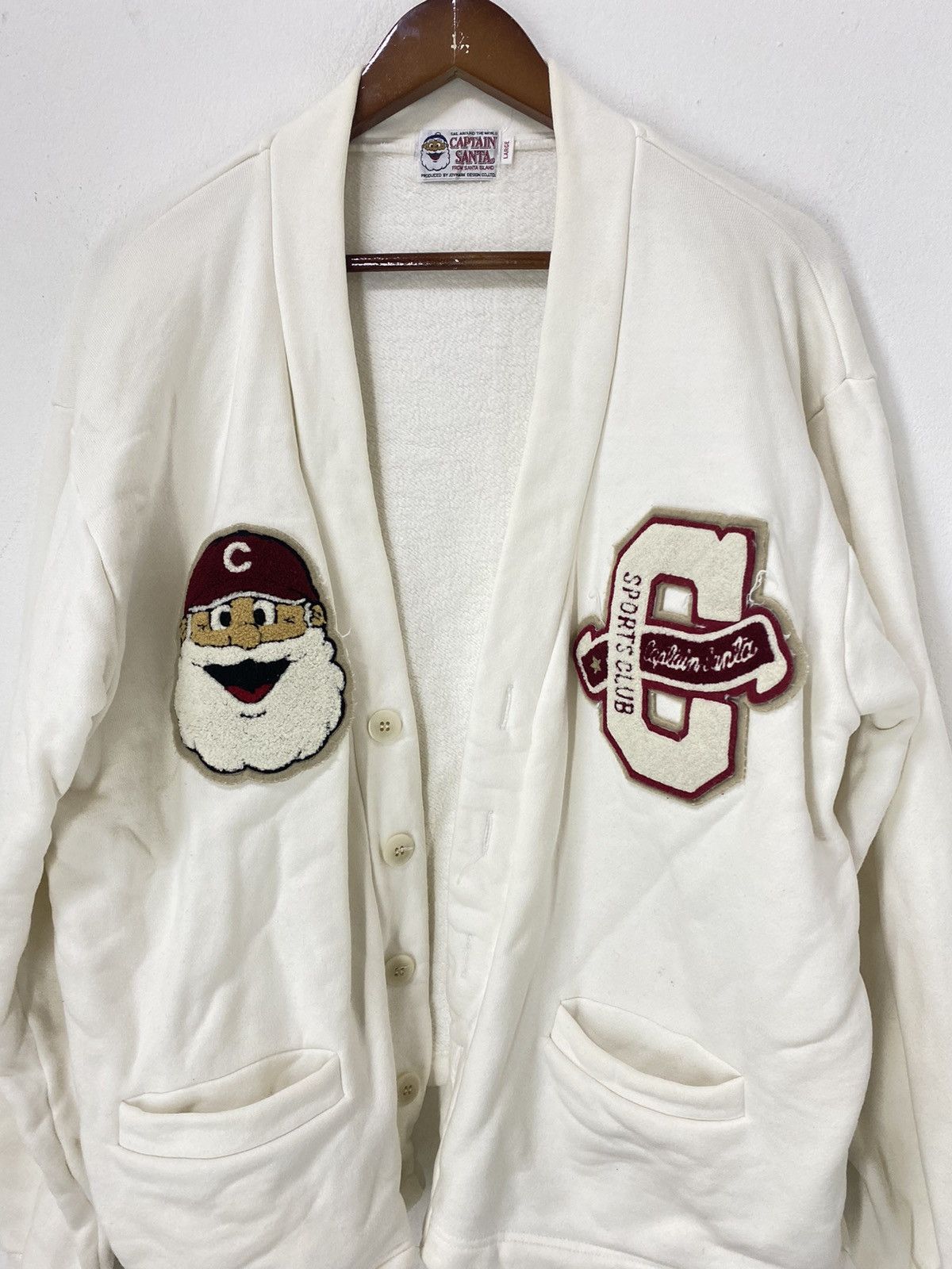 Vintage Vintage 90’s Captain Santa Cardigan Jacket Nice Design Size US L / EU 52-54 / 3 - 4 Thumbnail