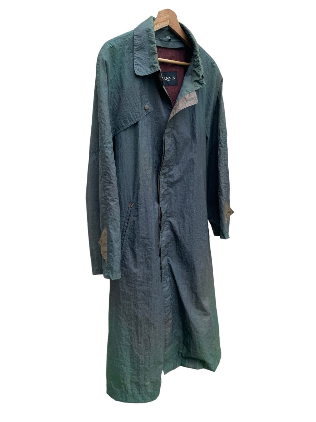 Lanvin × Vintage 💥 LANVIN PARIS LINEN TRENCH COAT JACKET Size US M / EU 48-50 / 2 - 5 Thumbnail