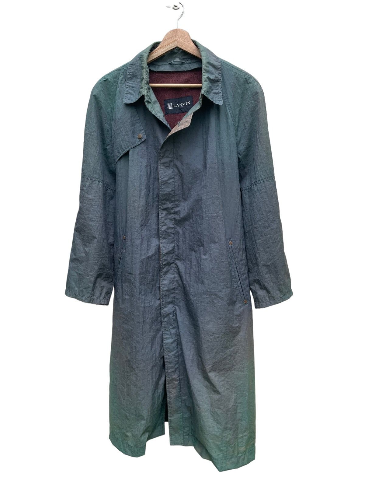 Lanvin × Vintage 💥 LANVIN PARIS LINEN TRENCH COAT JACKET Size US M / EU 48-50 / 2 - 1 Thumbnail