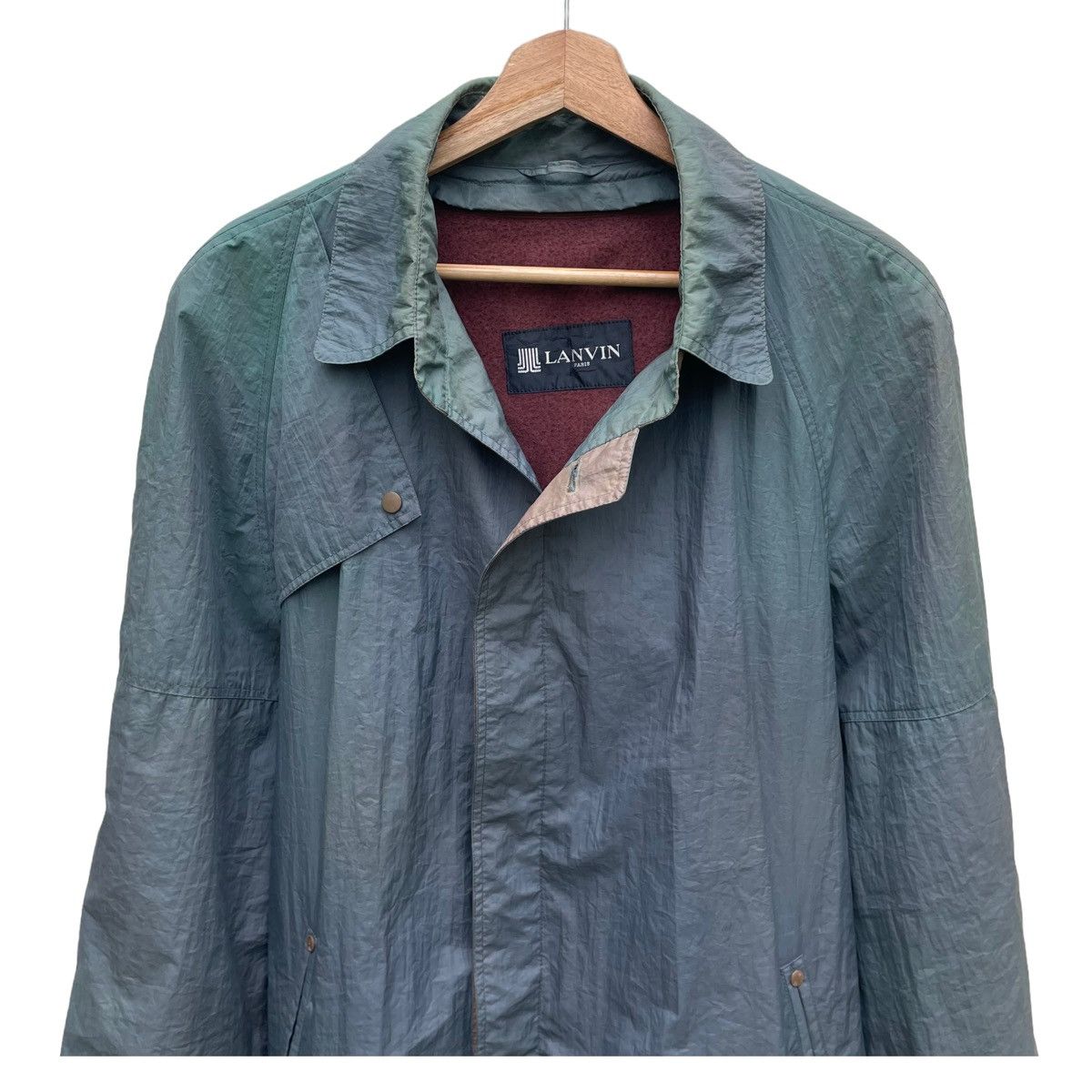 Lanvin × Vintage 💥 LANVIN PARIS LINEN TRENCH COAT JACKET Size US M / EU 48-50 / 2 - 3 Thumbnail