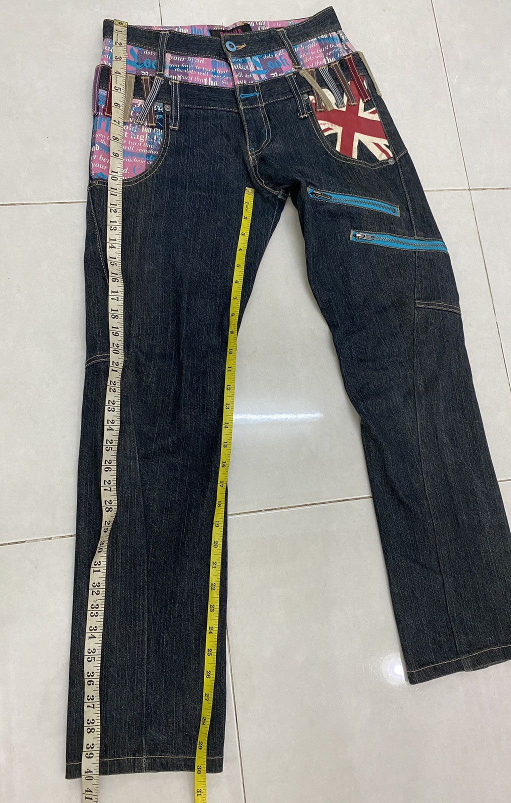 Japanese Brand Japanese Brand Patina Double Waist Twist Denim Pants Size US 28 / EU 44 - 11 Thumbnail