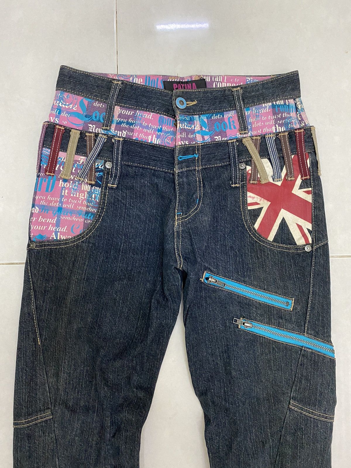 Japanese Brand Japanese Brand Patina Double Waist Twist Denim Pants Size US 28 / EU 44 - 3 Thumbnail