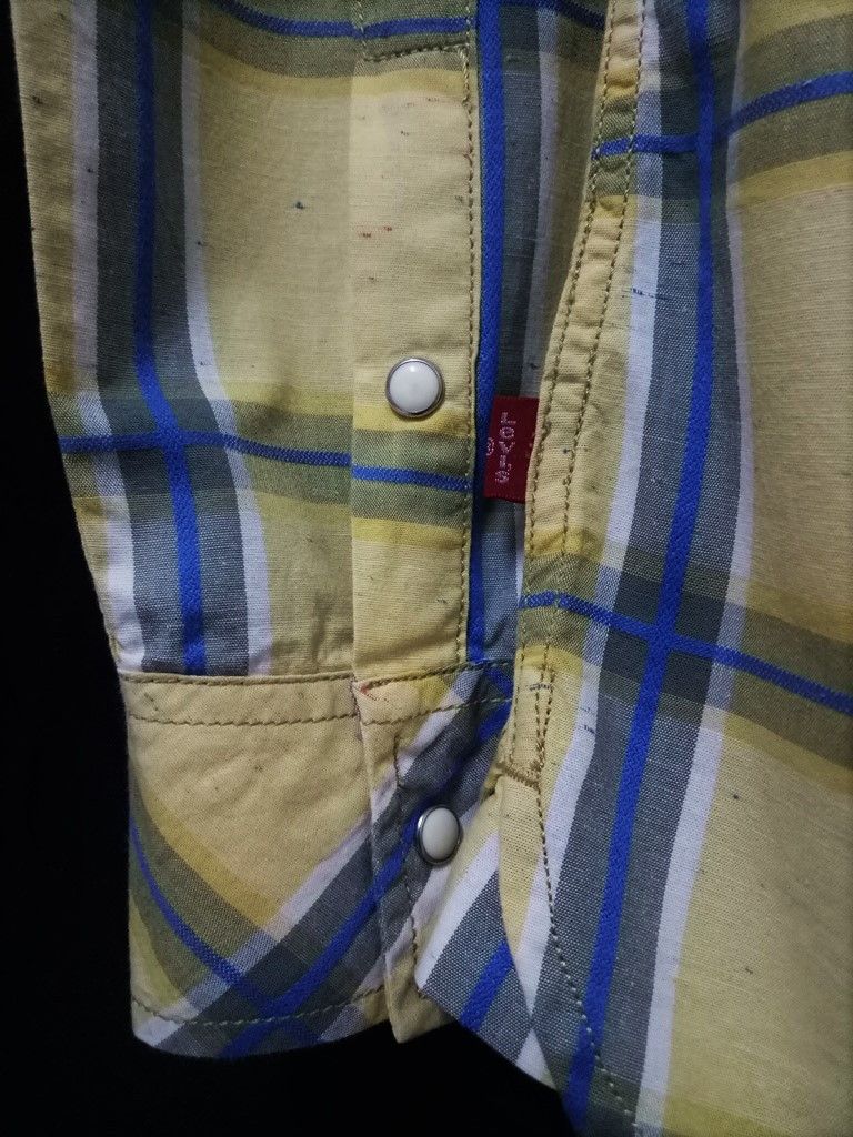 Levi's Vintage Clothing 🔥Levis Checker Plaid Snap Button Up Shirt RARE Size US L / EU 52-54 / 3 - 5 Thumbnail