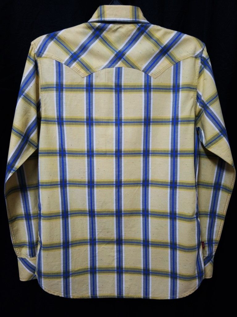 Levi's Vintage Clothing 🔥Levis Checker Plaid Snap Button Up Shirt RARE Size US L / EU 52-54 / 3 - 8 Thumbnail