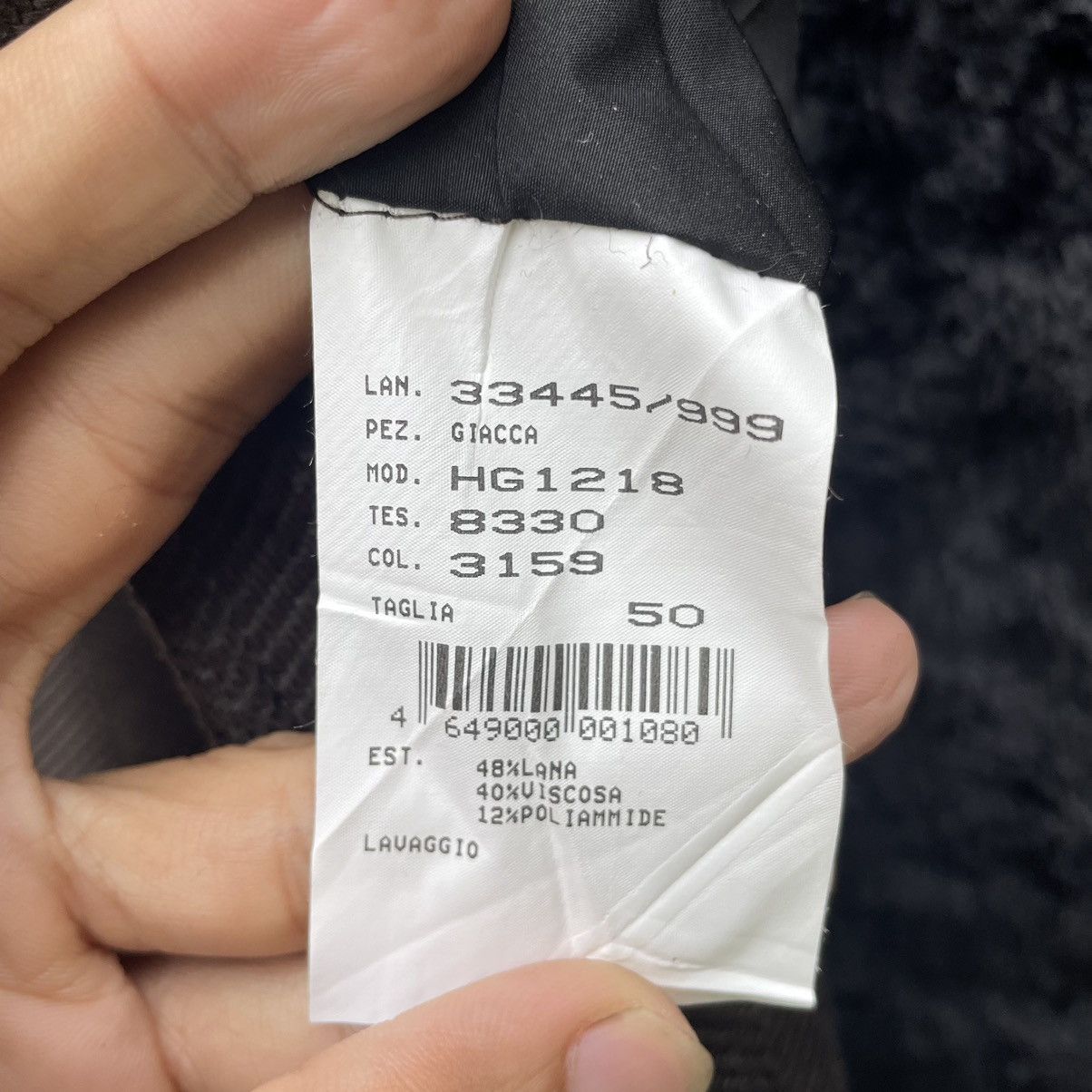 Armani 💥 ARMANI COLLEZIONI FUR BUTTON JACKET Size US L / EU 52-54 / 3 - 10 Thumbnail