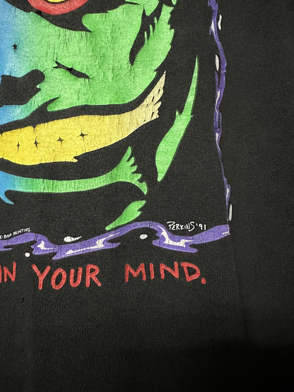Vintage Vintage 90s Chuy’s Houston by Bee Bop Stedman Faded Tee Size US XL / EU 56 / 4 - 5 Thumbnail