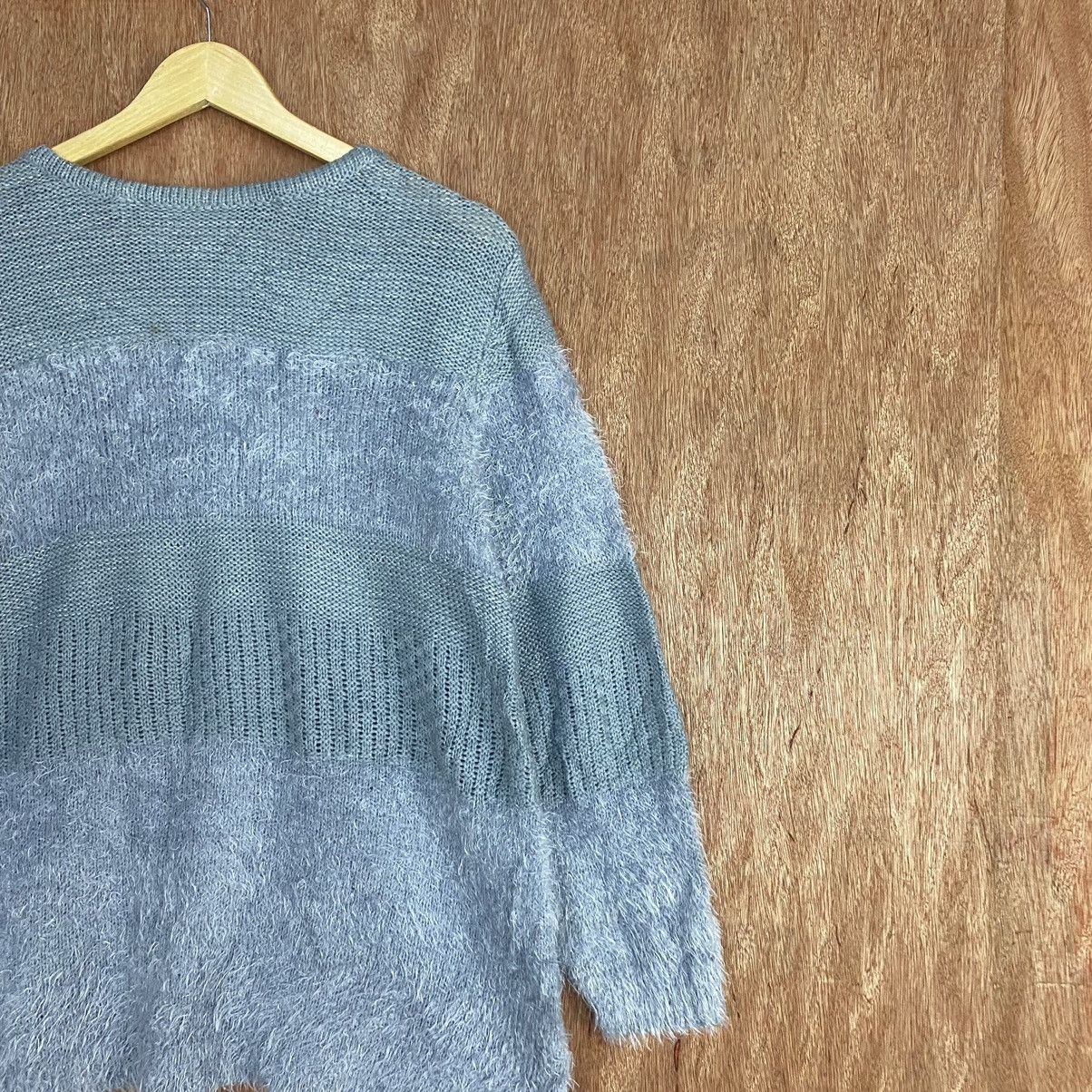 Homespun Knitwear × Japanese Brand Japan Light Purple Mohair Knitwear Size US L / EU 52-54 / 3 - 5 Thumbnail