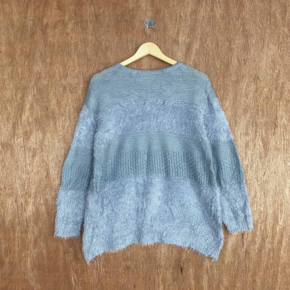 Homespun Knitwear × Japanese Brand Japan Light Purple Mohair Knitwear Size US L / EU 52-54 / 3 - 1 Thumbnail