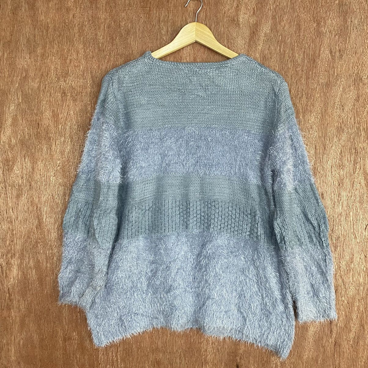 Homespun Knitwear × Japanese Brand Japan Light Purple Mohair Knitwear Size US L / EU 52-54 / 3 - 13 Thumbnail