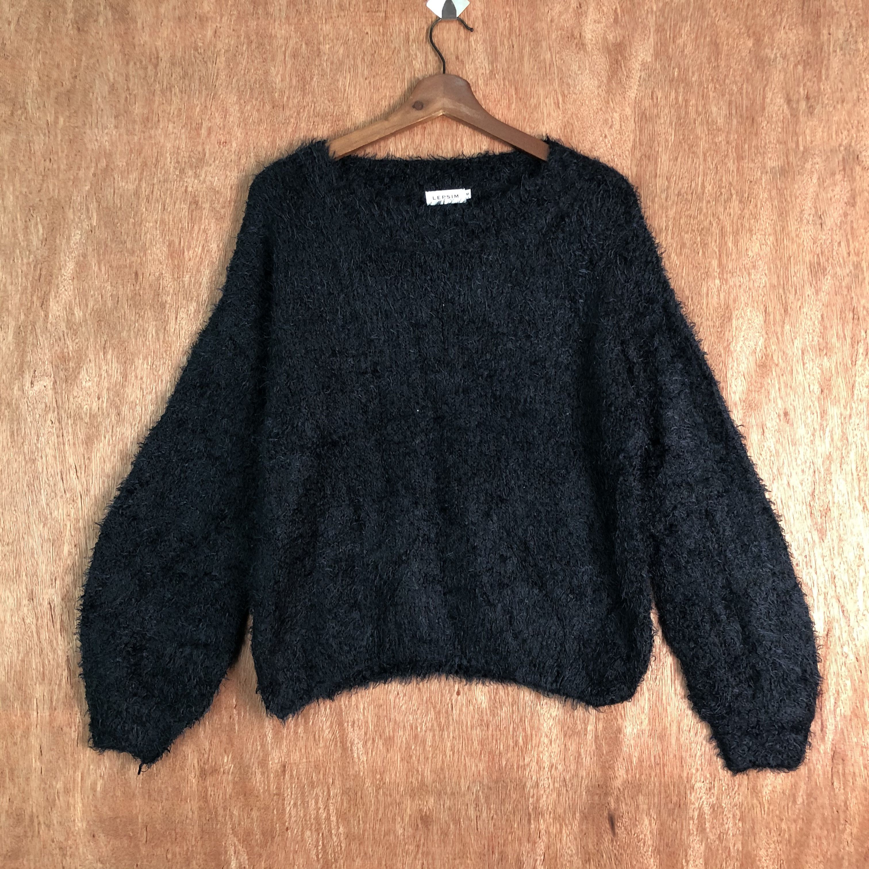Homespun Knitwear Lepsim Dark Blue Mohair Knitwear Size US M / EU 48-50 / 2 - 1 Thumbnail