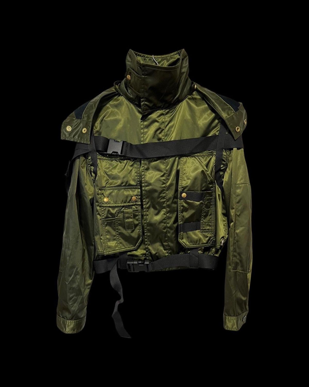 Jean Paul Gaultier JPG Jean Paul Gaultier AW03 Parachute Cargo Bondage Jacket Size US S / EU 44-46 / 1 - 1 Thumbnail