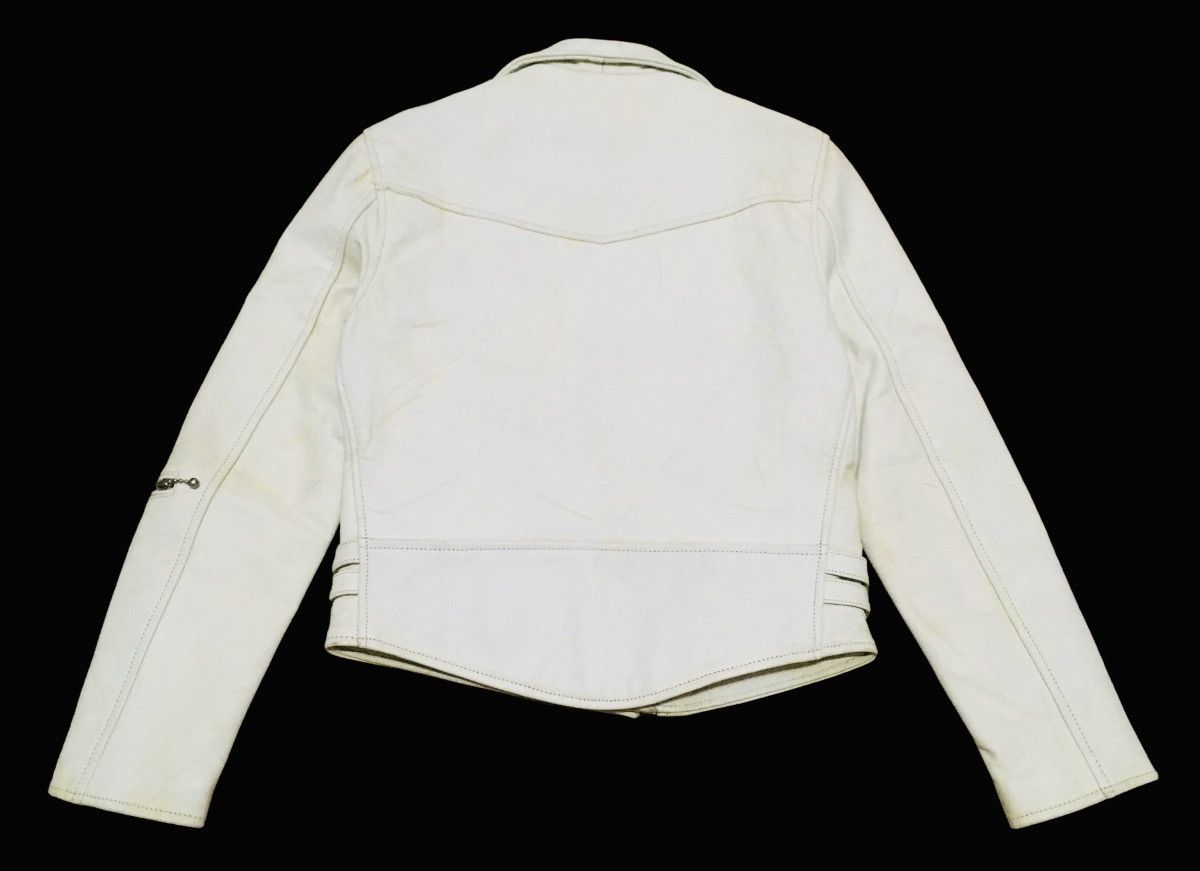 Japanese Brand × Vintage Rare Vintage Brand ACDC Double Collar Leather Jacket 1990s Size US S / EU 44-46 / 1 - 2 Thumbnail