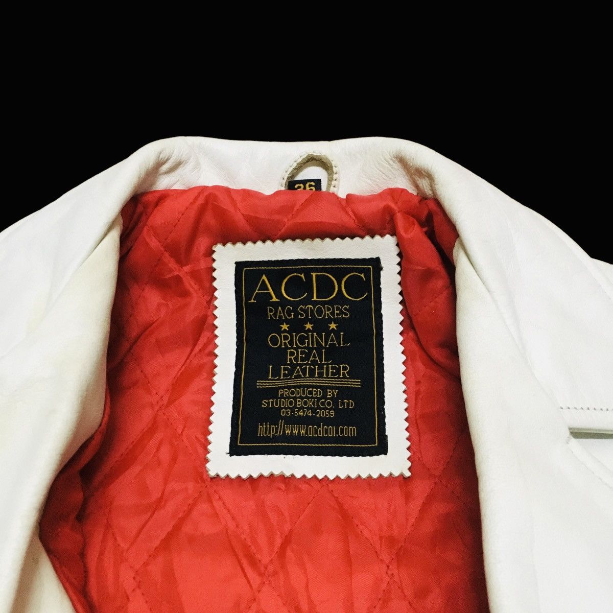 Japanese Brand × Vintage Rare Vintage Brand ACDC Double Collar Leather Jacket 1990s Size US S / EU 44-46 / 1 - 7 Thumbnail