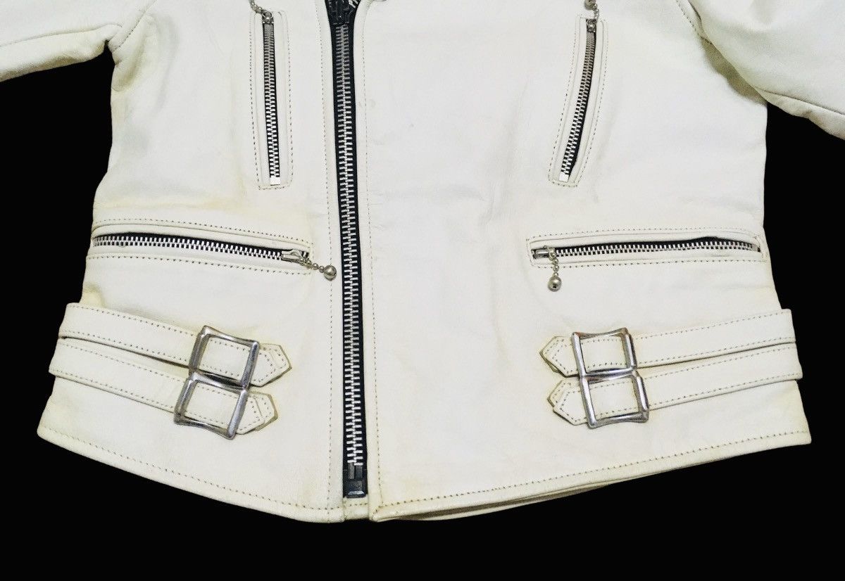 Japanese Brand × Vintage Rare Vintage Brand ACDC Double Collar Leather Jacket 1990s Size US S / EU 44-46 / 1 - 4 Thumbnail
