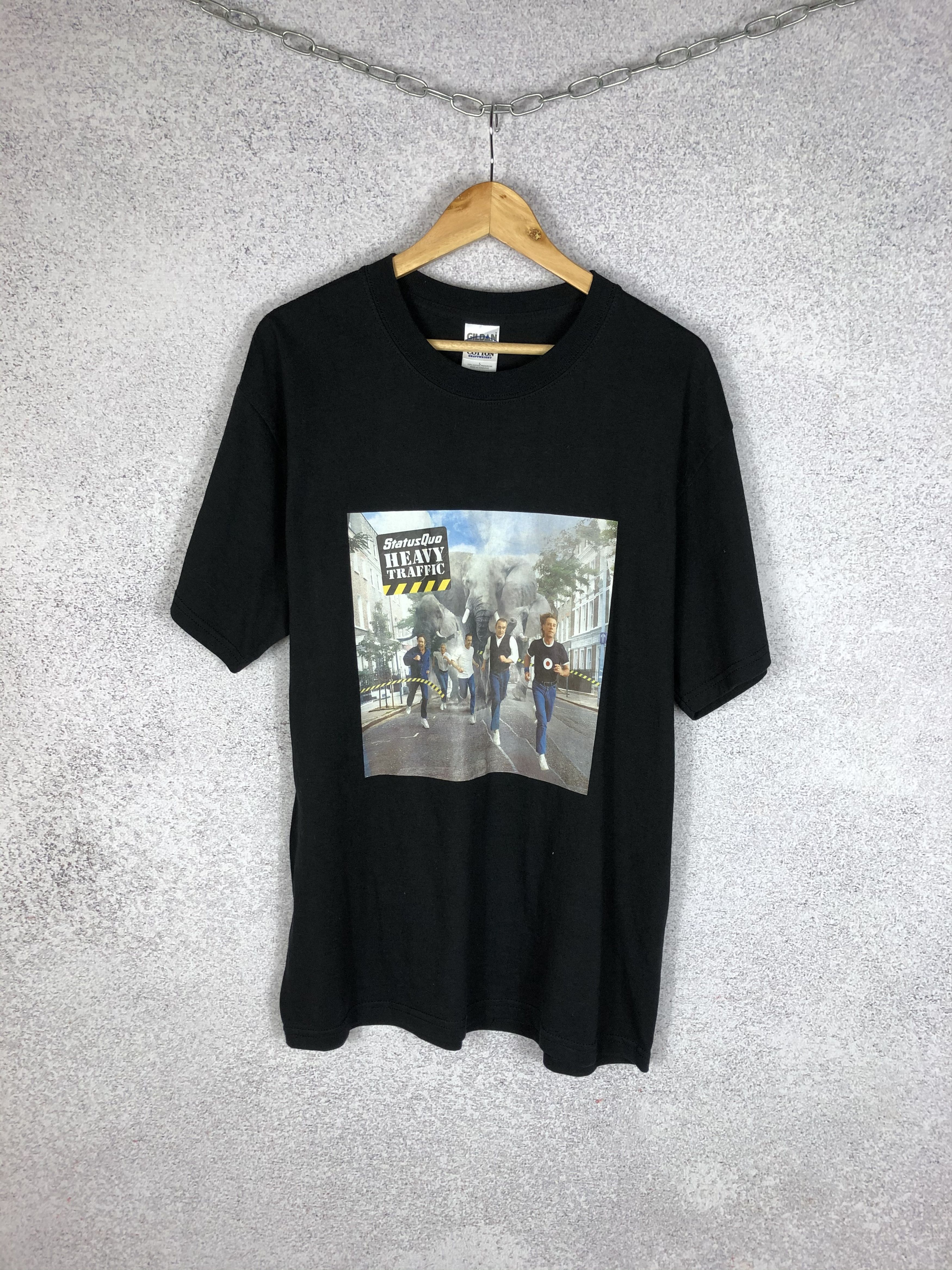 Band Tees × Vintage Vintage StatusQuo World Tour 2002 Band T-Shirt Size US L / EU 52-54 / 3 - 1 Thumbnail
