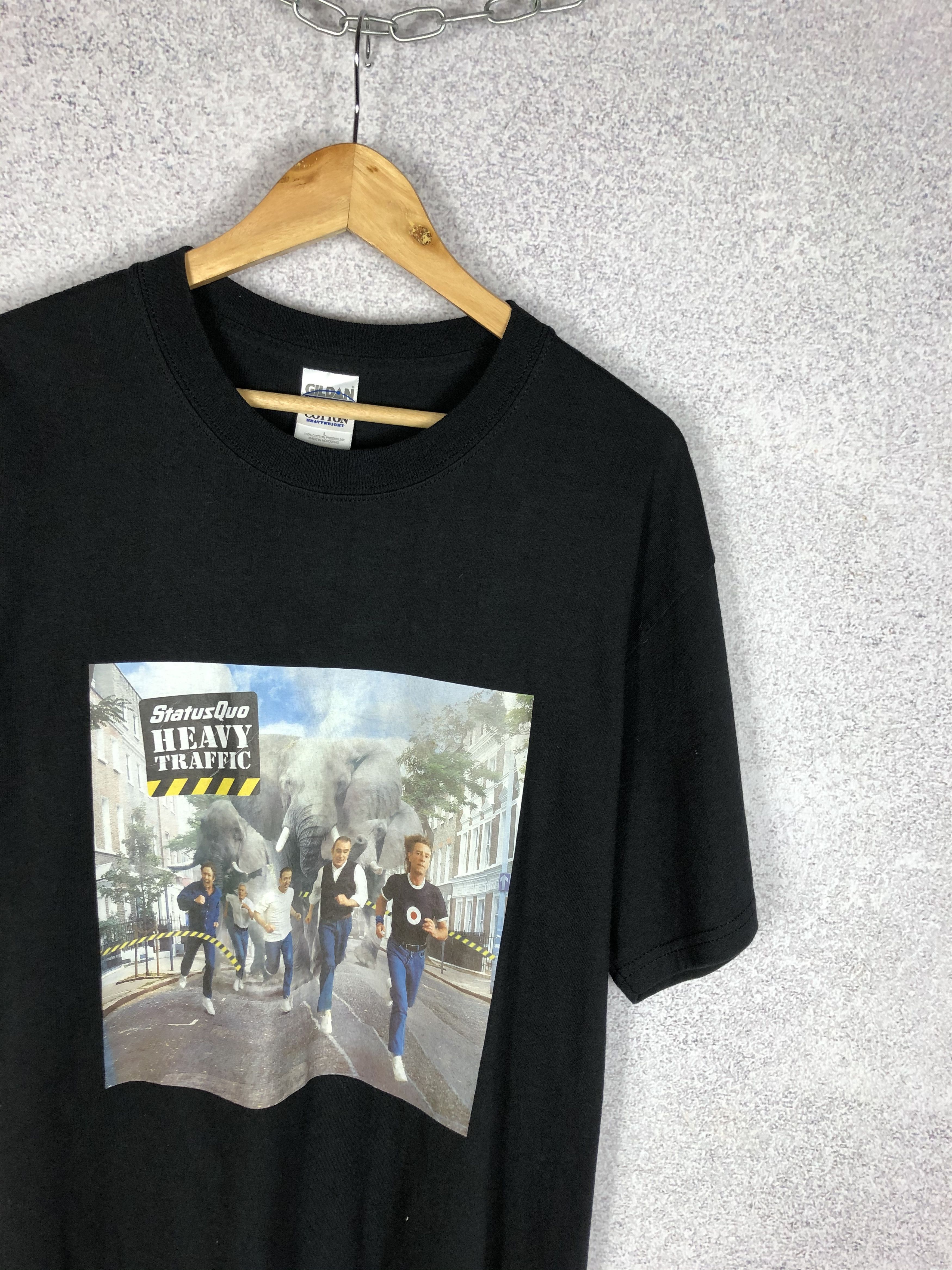 Band Tees × Vintage Vintage StatusQuo World Tour 2002 Band T-Shirt Size US L / EU 52-54 / 3 - 3 Thumbnail