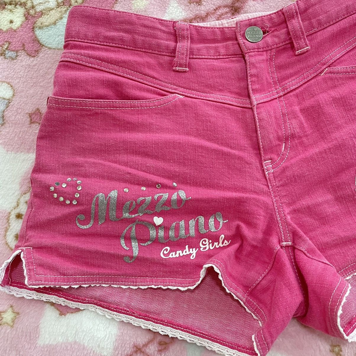 Japanese Brand Mezzo piano pink shorts. Size 24" / US 00 / IT 34 - 4 Thumbnail