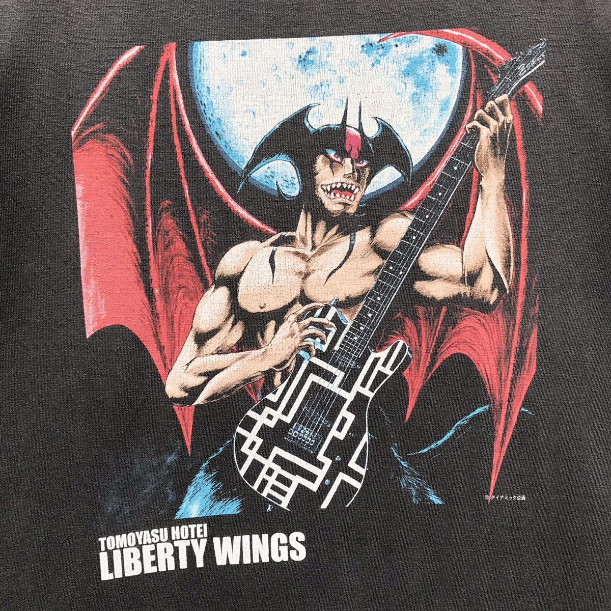 Anime × Band Tees 🔥Distressed🔥Tomoyasu Hotei Liberty Wings Shirt Devil man Size US M / EU 48-50 / 2 - 8 Thumbnail