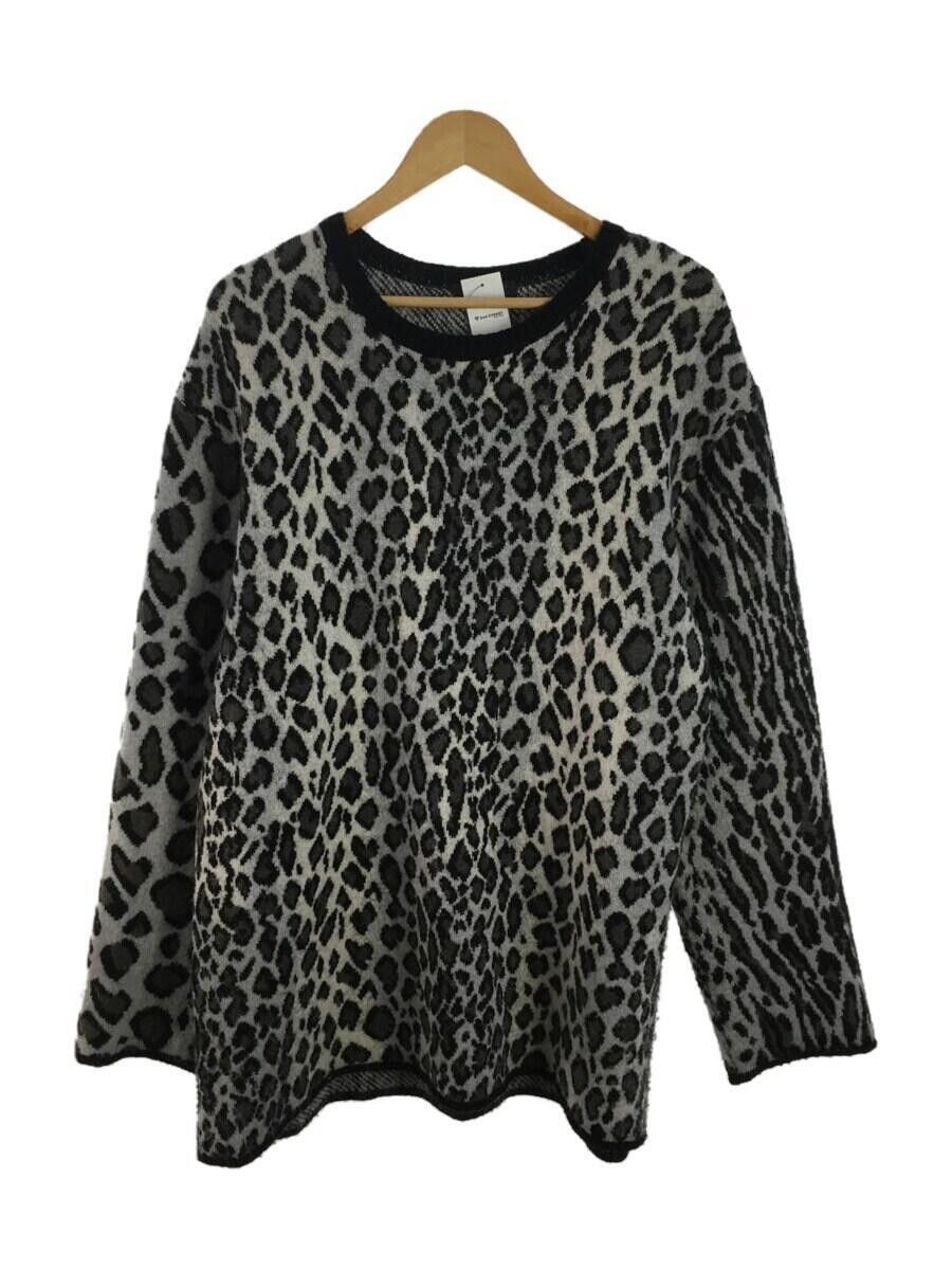 Yohji yamamoto s’yte white leopard sweater