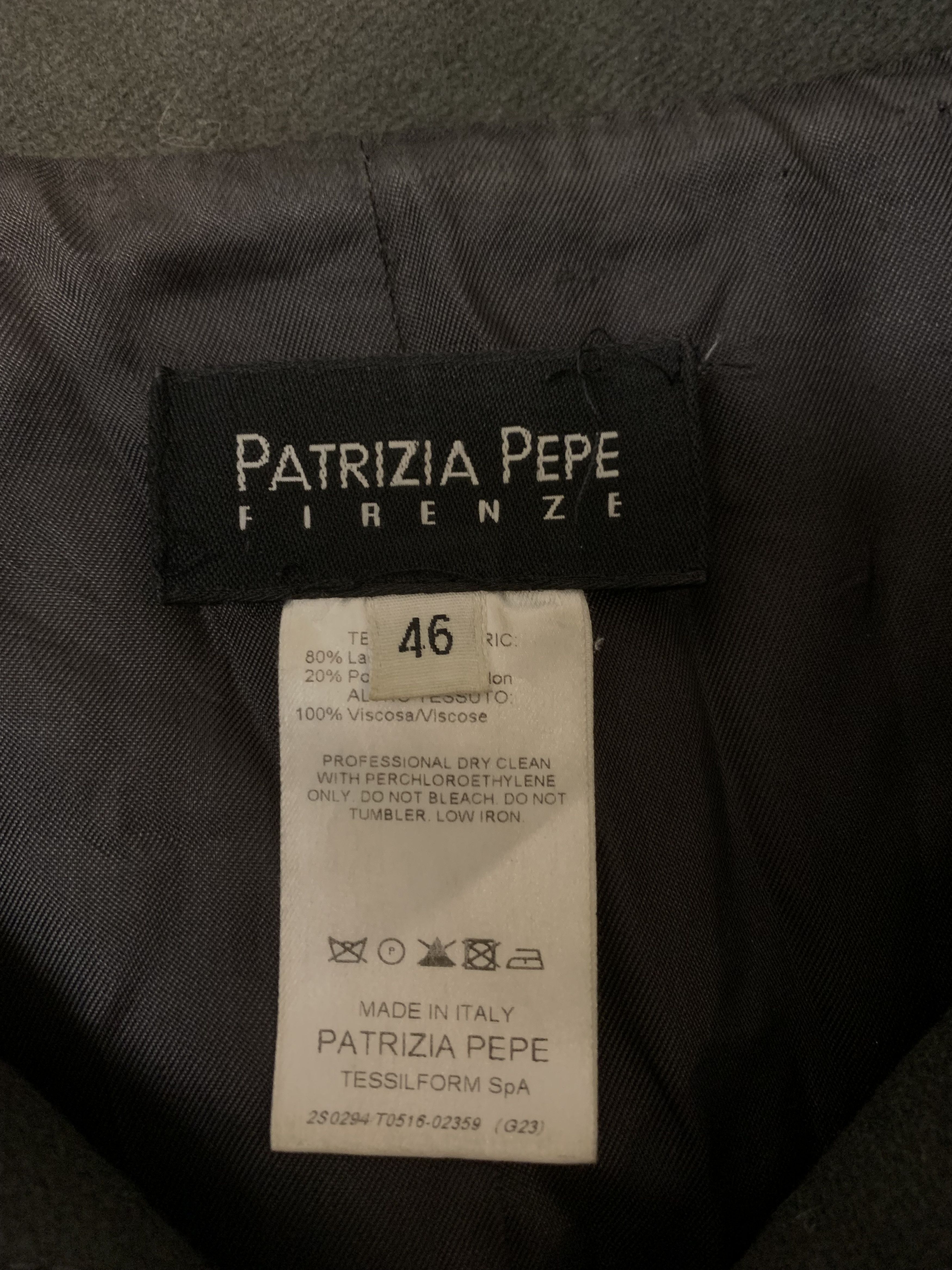 Patrizia Pepe Lana Wool Coat Made In Italy.