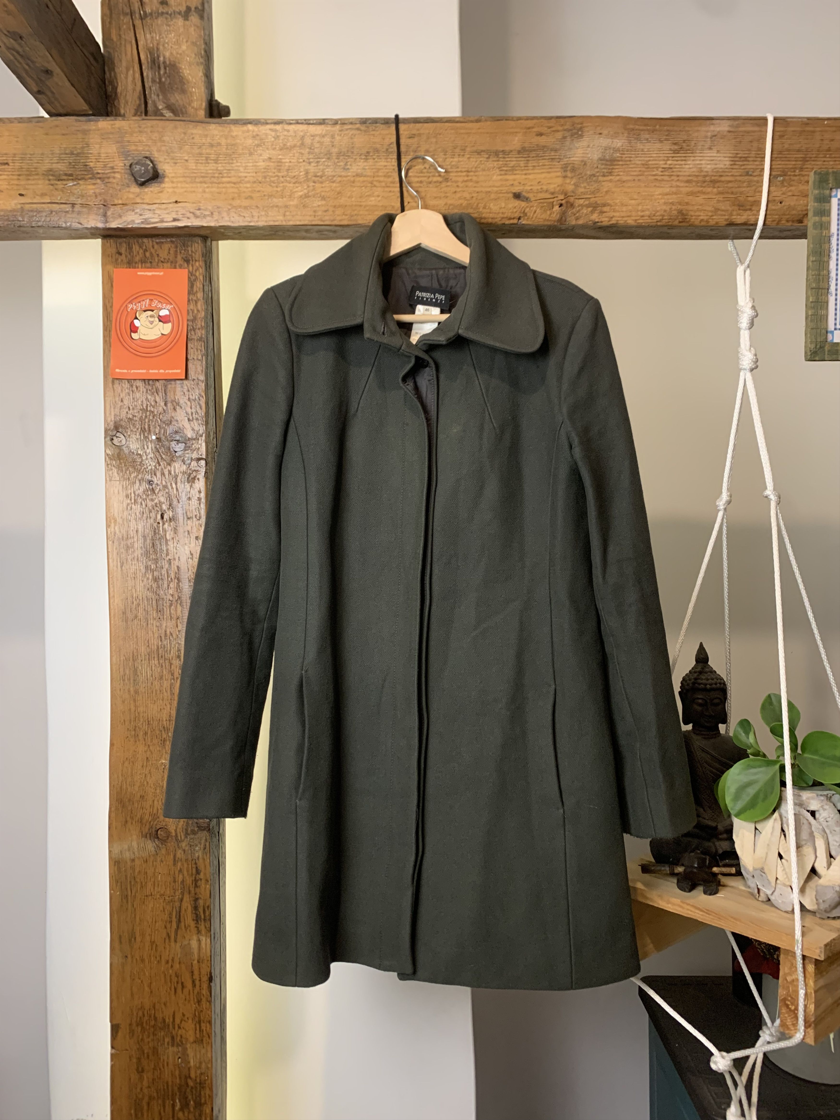Patrizia Pepe Lana Wool Coat Made In Italy.
