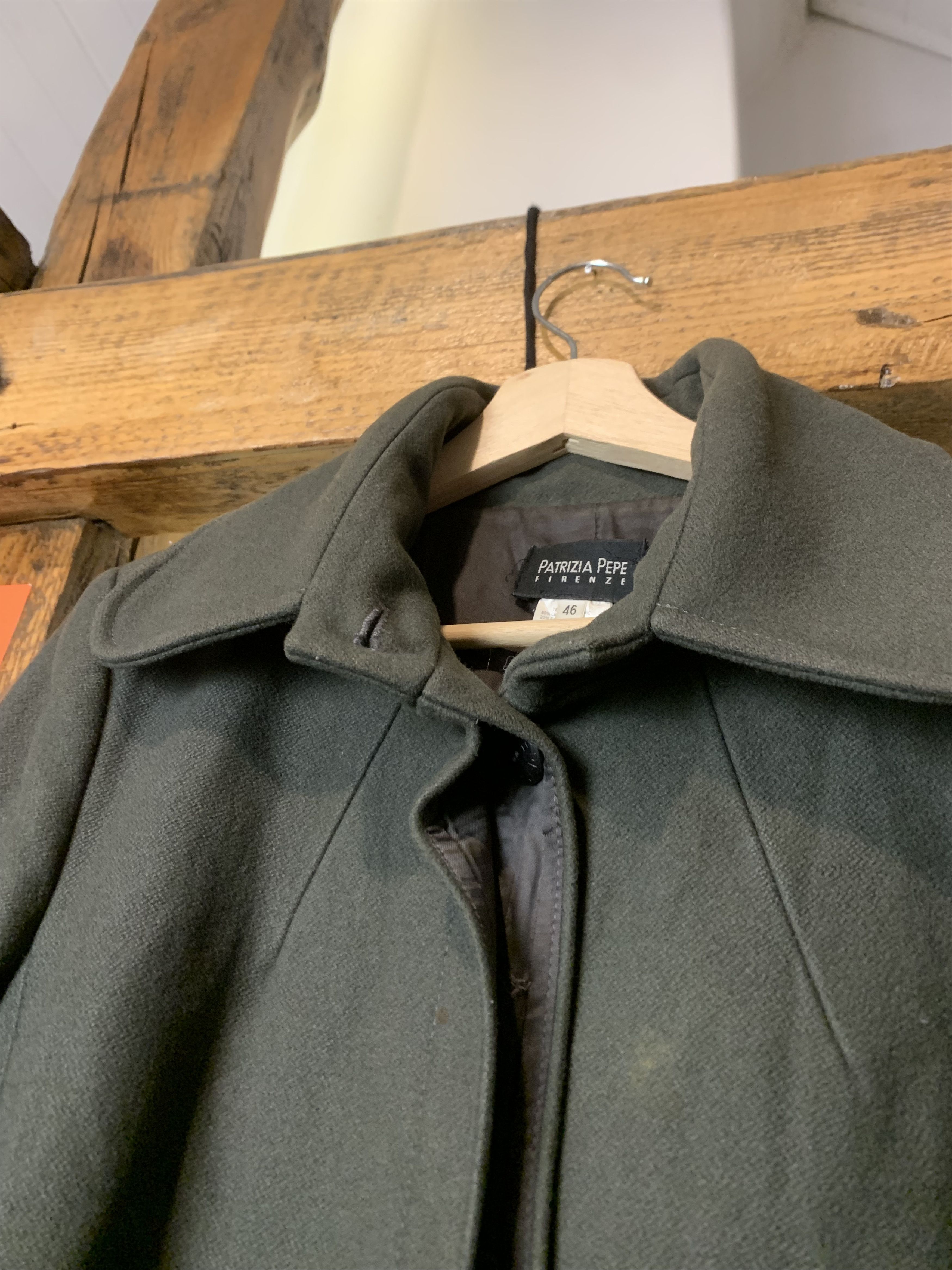 Patrizia Pepe Lana Wool Coat Made In Italy.