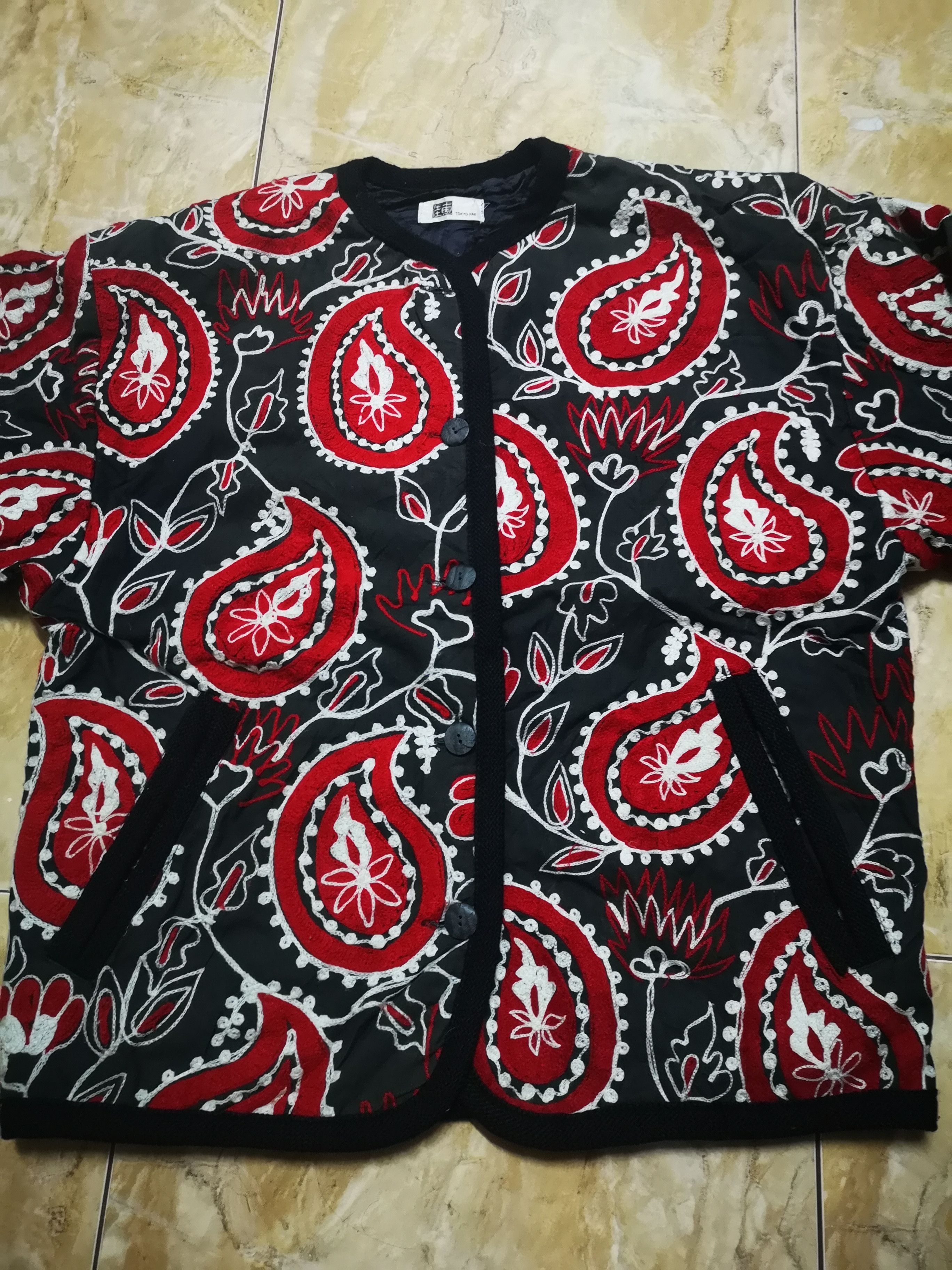 Japanese Brand × Vintage Vintage Japanese Cardigan embroidery Size M / US 6-8 / IT 42-44 - 3 Thumbnail