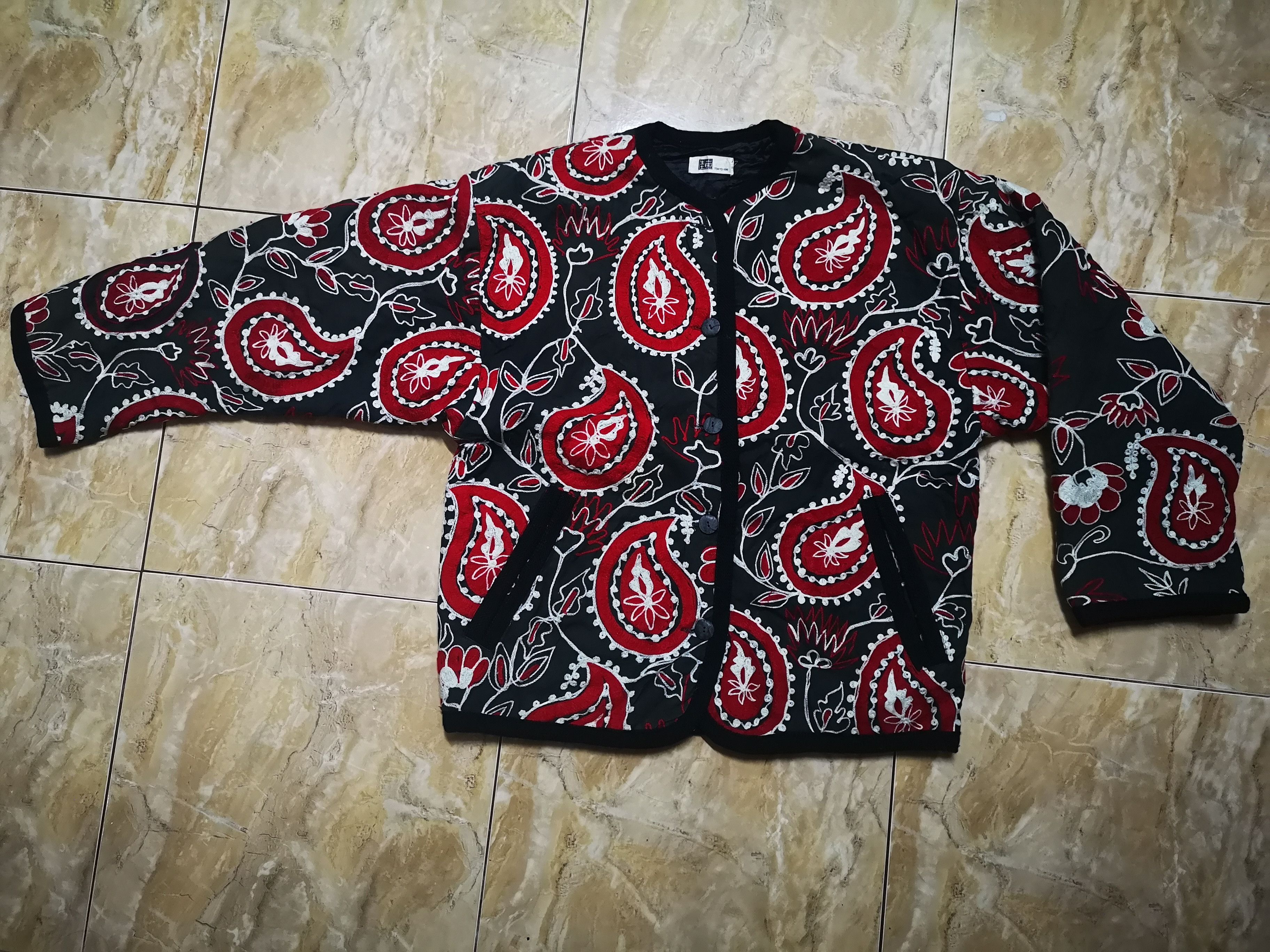Japanese Brand × Vintage Vintage Japanese Cardigan embroidery Size M / US 6-8 / IT 42-44 - 1 Thumbnail