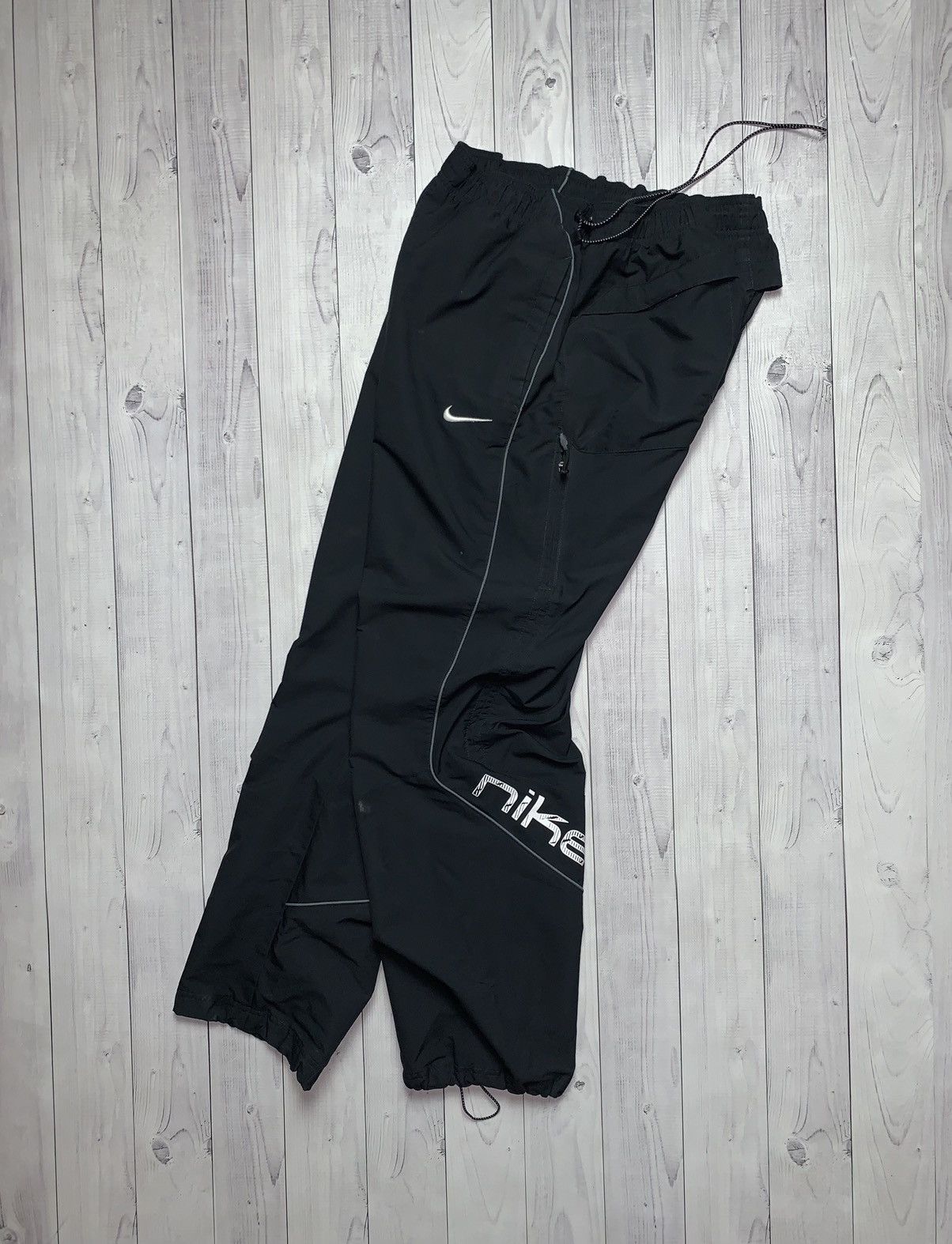 Nike × Vintage Vintage Nike Air drill pants Y2K joggers logo size M Size US 32 / EU 48 - 1 Thumbnail