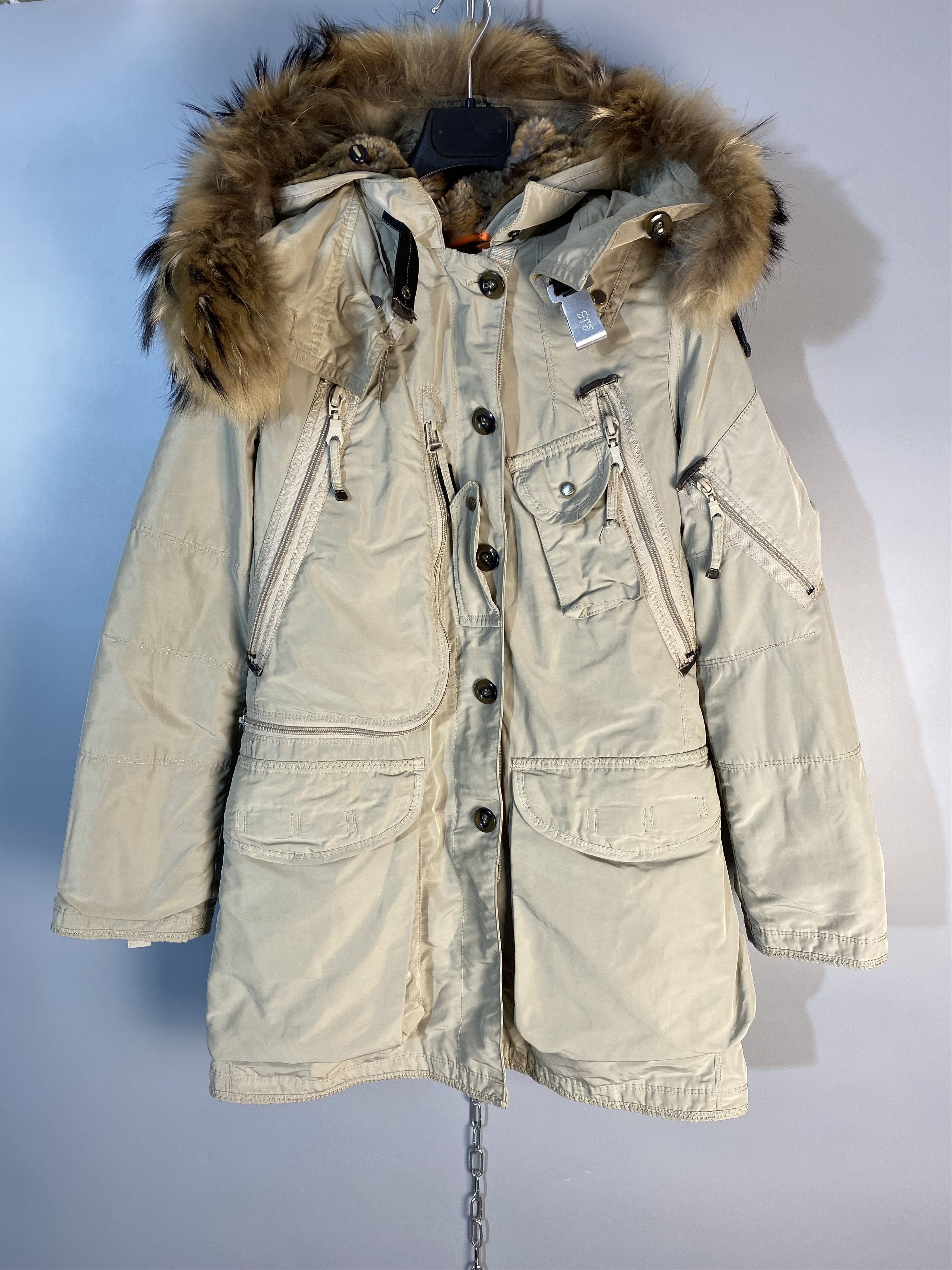 Parajumpers PJS Women Fur Down Puffer Coat Parka