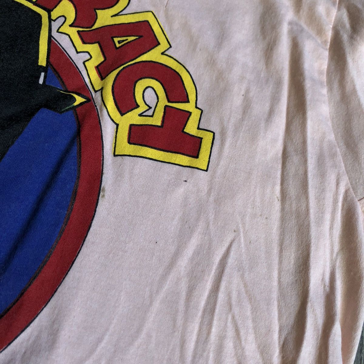 The Simpsons Vintage 1990s Bart Simpson Dick Black Bart Tracy Peach Tee Size US L / EU 52-54 / 3 - 7 Thumbnail