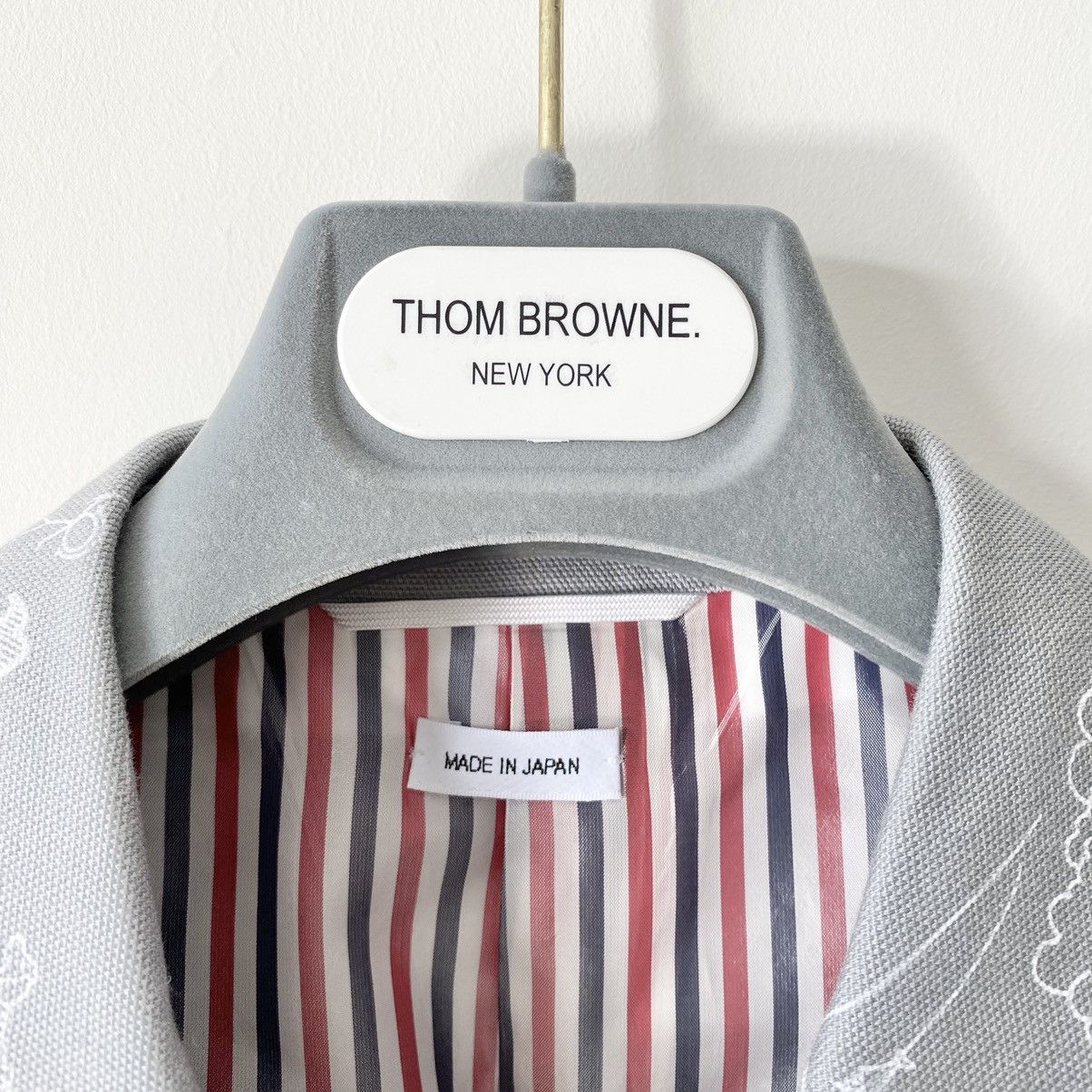 Thom Browne Sky Motif Grey Sack Jacket Small 1 Size US S / EU 44-46 / 1 - 3 Thumbnail