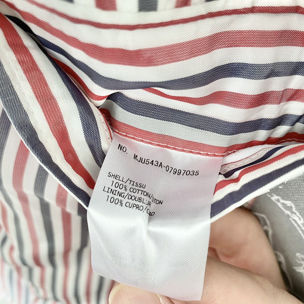Thom Browne Sky Motif Grey Sack Jacket Small 1 Size US S / EU 44-46 / 1 - 6 Thumbnail