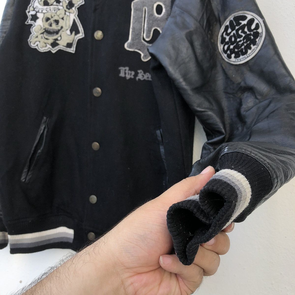 Ripcurl VARSITY JACKET RIPCURL BIG LOGO LEATHER SLEEVE Size US L / EU 52-54 / 3 - 7 Thumbnail