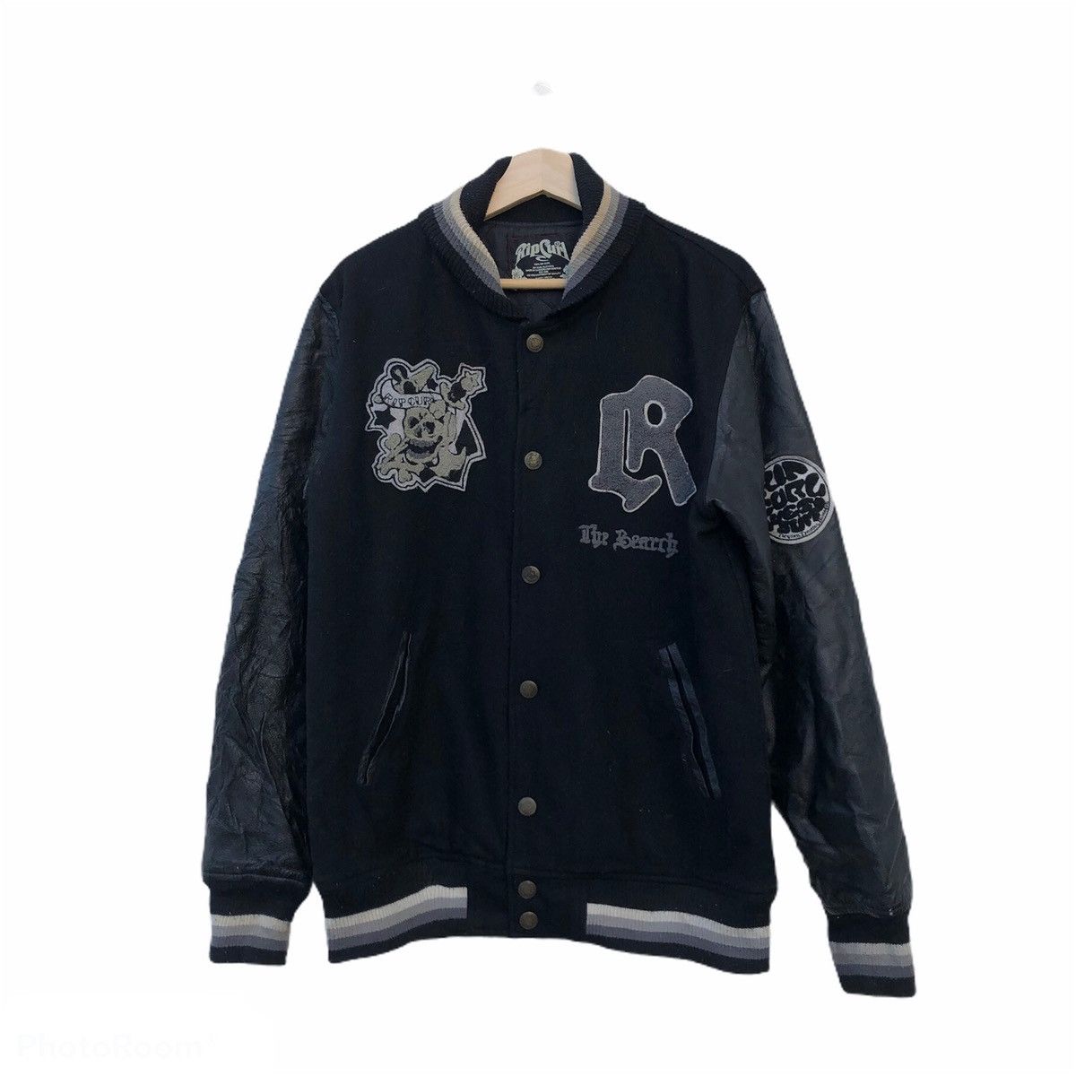 Ripcurl VARSITY JACKET RIPCURL BIG LOGO LEATHER SLEEVE Size US L / EU 52-54 / 3 - 1 Thumbnail