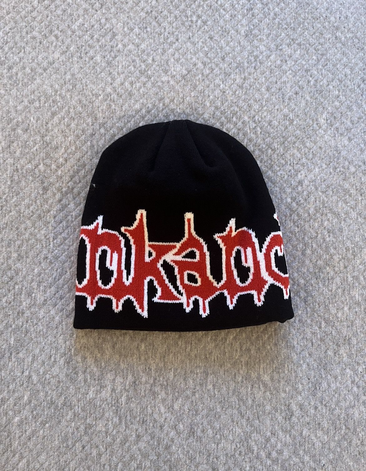 Streetwear PUNKANDYO Black Skully Beanie | Grailed